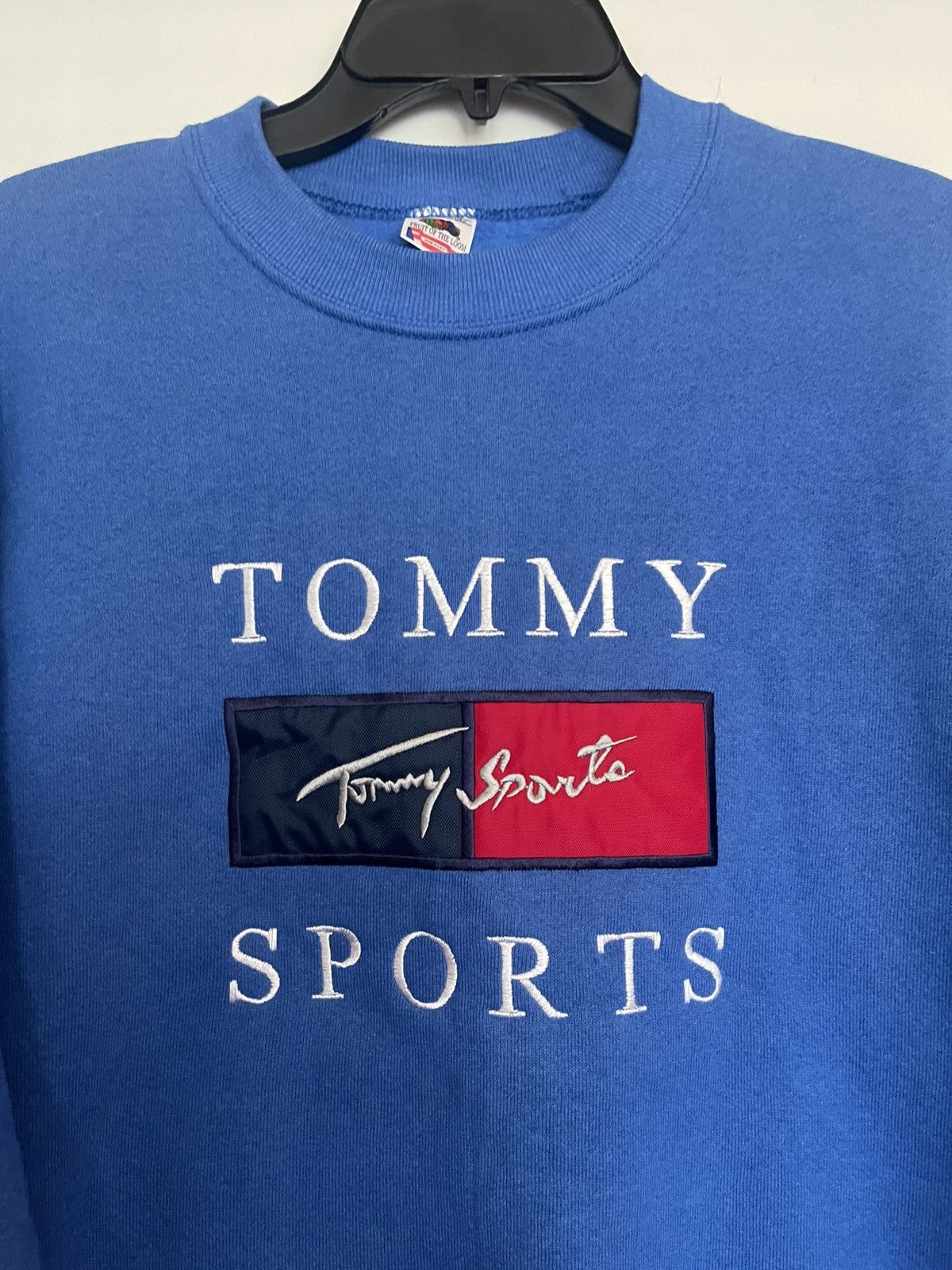Fruit Of The Loom × Vintage Vintage 1990s-2000s Tommy Sports Pullover Blue Sweater (L) Size US L / EU 52-54 / 3 - 2 Thumbnail