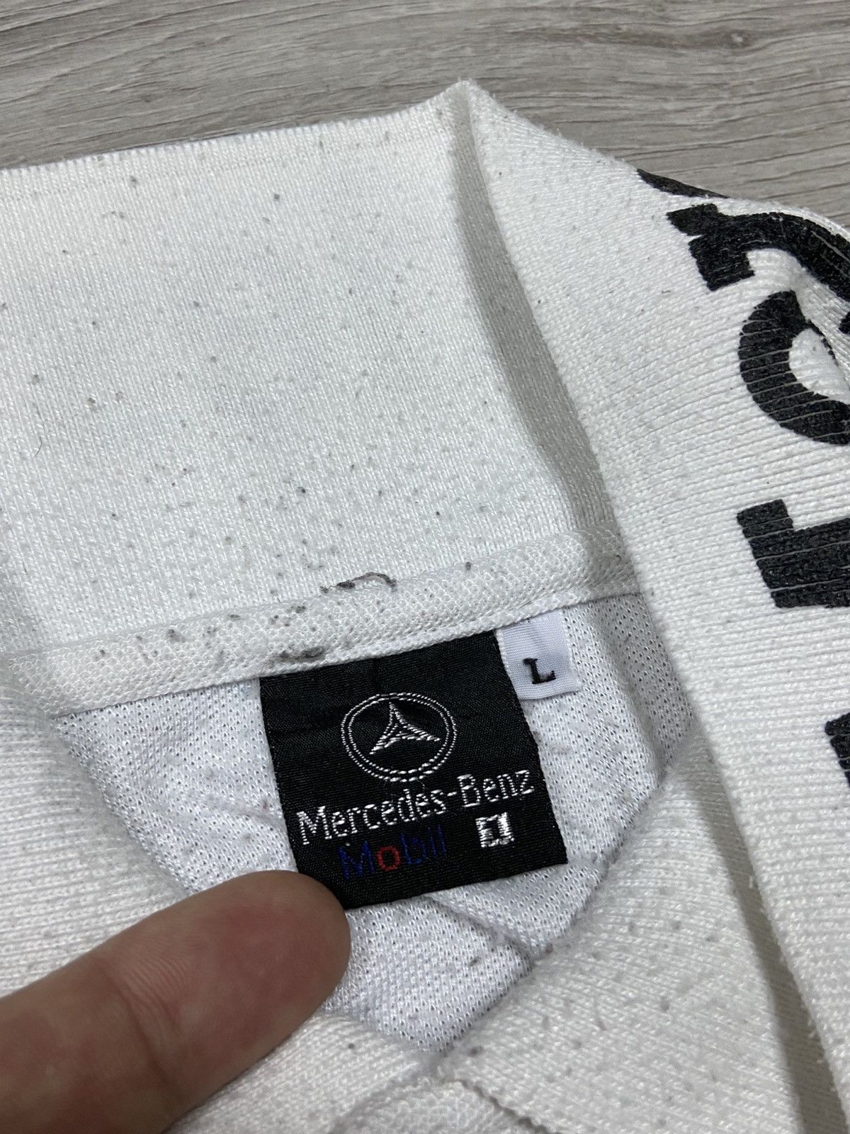 Mercedes-Benz Mercedes Benz big logo vintage polo Size US L / EU 52-54 / 3 - 9 Thumbnail