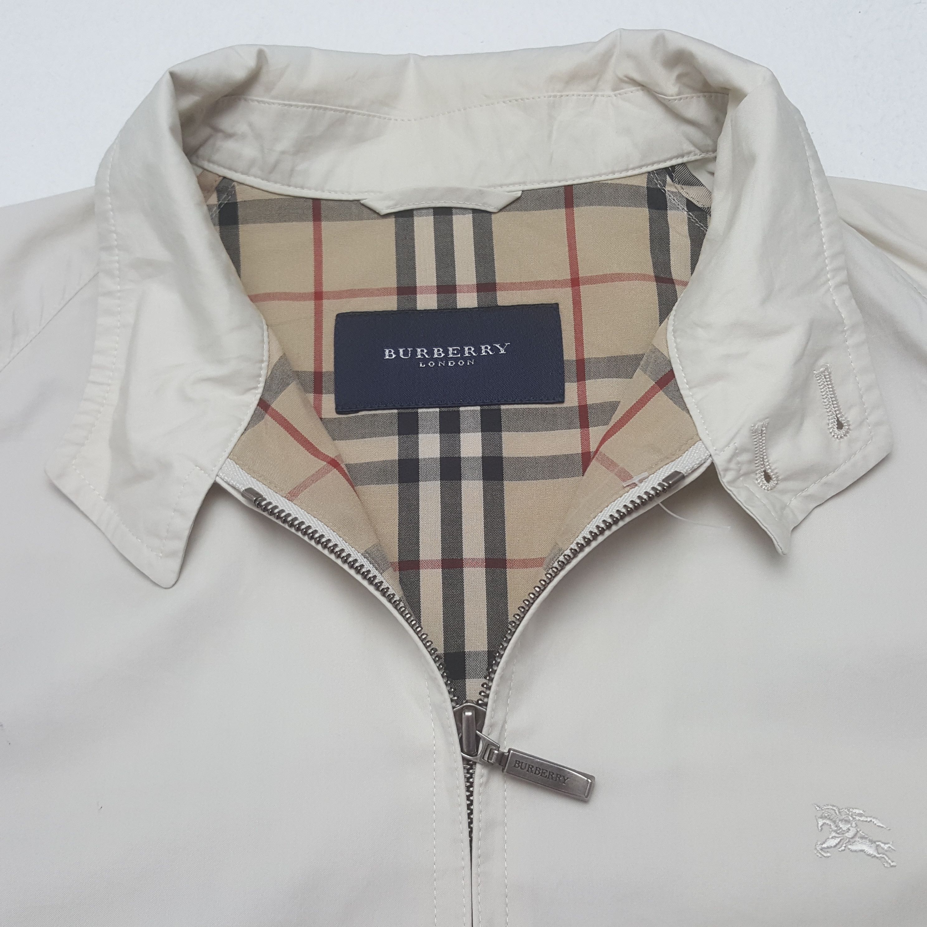 Burberry × Vintage Vintage Burberry London Zipper Custom Art Jacket Size US M / EU 48-50 / 2 - 5 Thumbnail