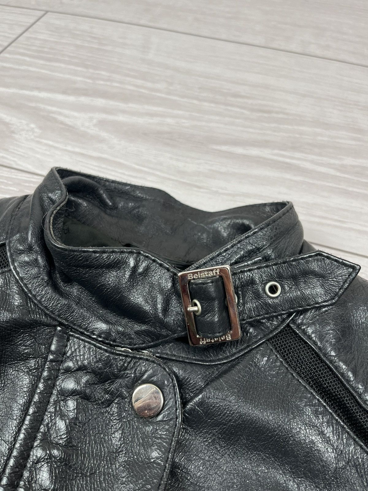 Belstaff Belstaff Vintage Black Leather Biker Moto Jacket Size M / US 6-8 / IT 42-44 - 8 Thumbnail