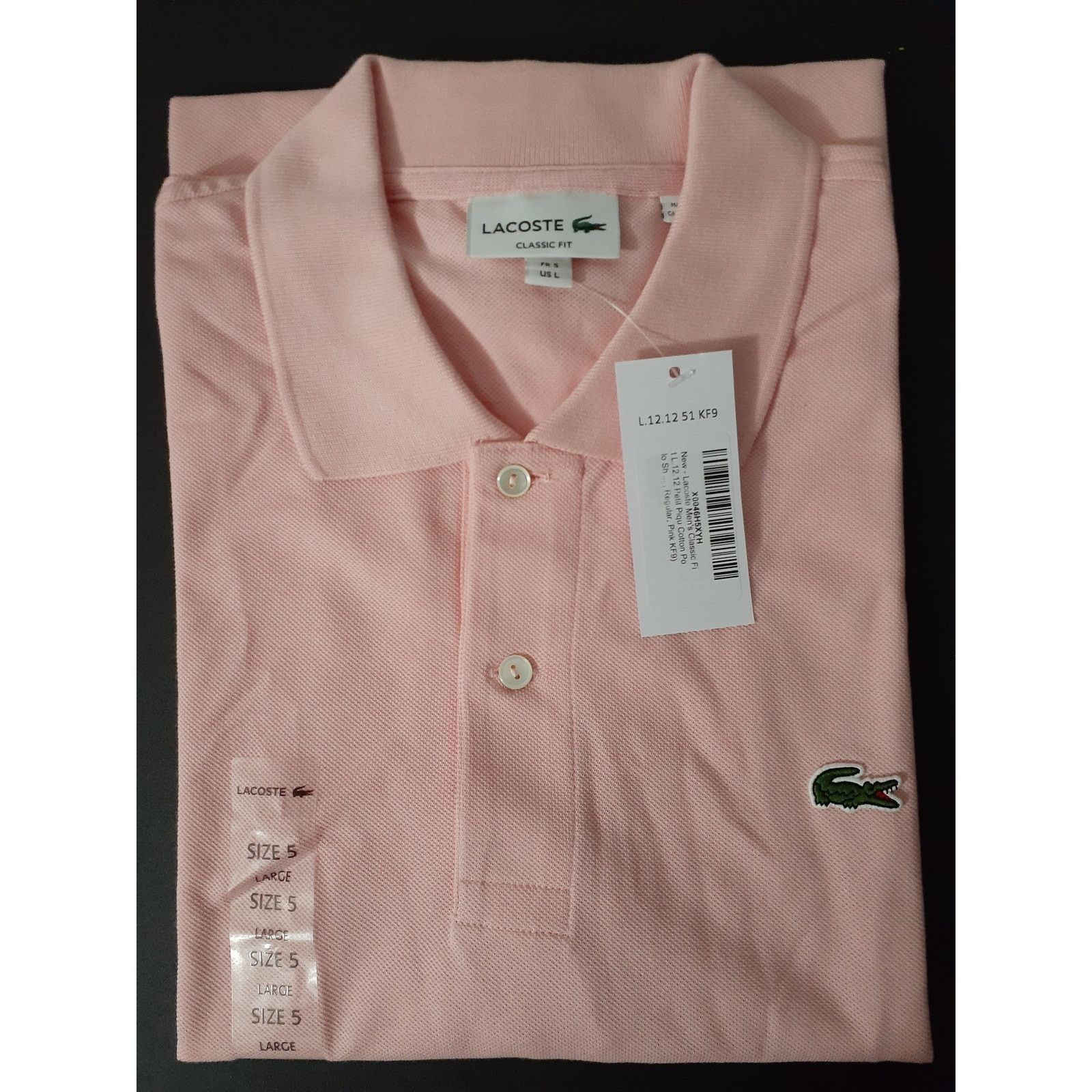 Lacoste Lacoste Mens Legacy Short L.12.12 Pique Polo Shirt Pink L Size US L / EU 52-54 / 3 - 2 Thumbnail