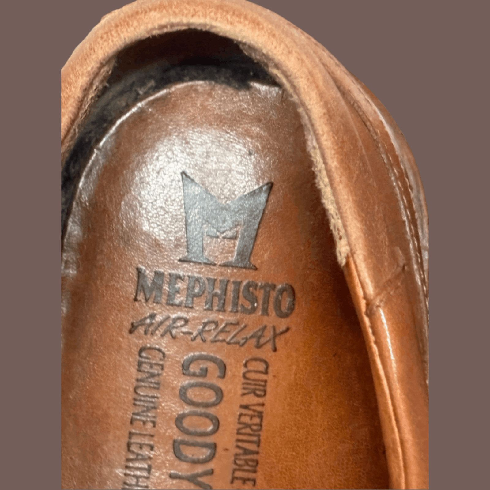 Mephisto VTG Leather Oxfords | Mephisto Brown Goodyear Welt Air Relax Size US 10 / EU 43 - 7 Thumbnail