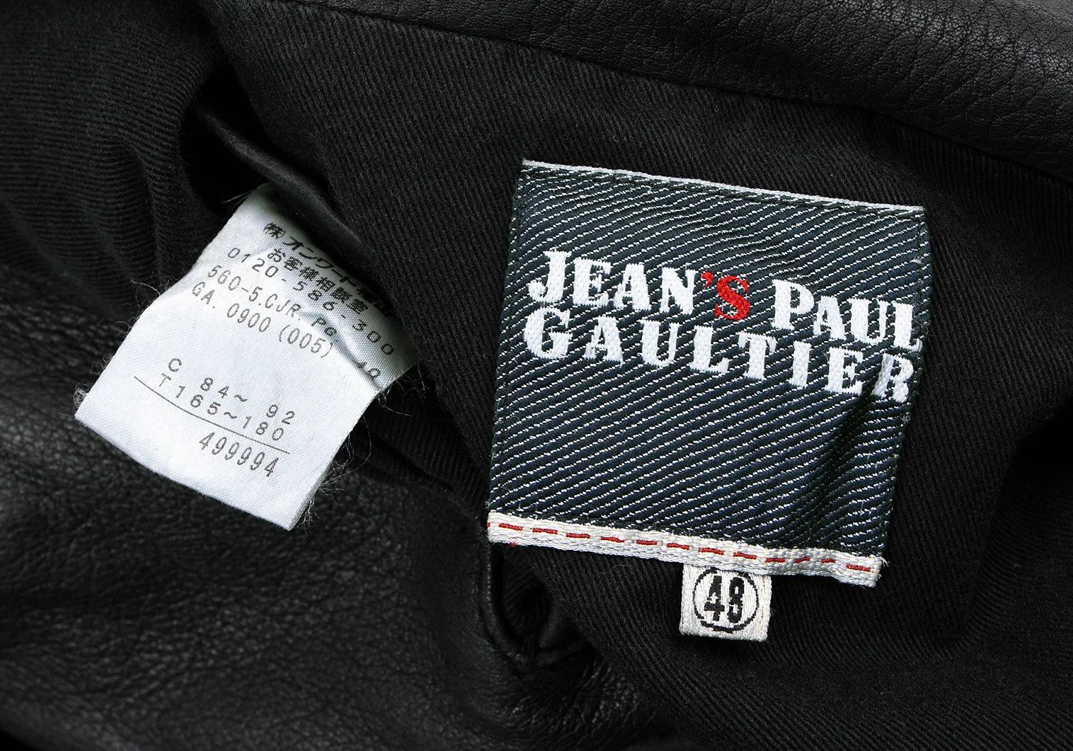 Jean Paul Gaultier Lambskin A2 Jacket in Navy Black Size 48 Size US M / EU 48-50 / 2 - 17 Thumbnail