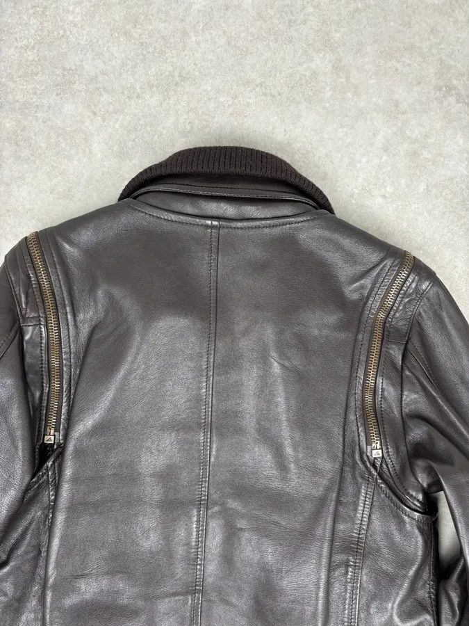 Dolce & Gabbana AW2003 Dolce & Gabbana Layered Multi Zip Leather Jacket Size US M / EU 48-50 / 2 - 8 Thumbnail