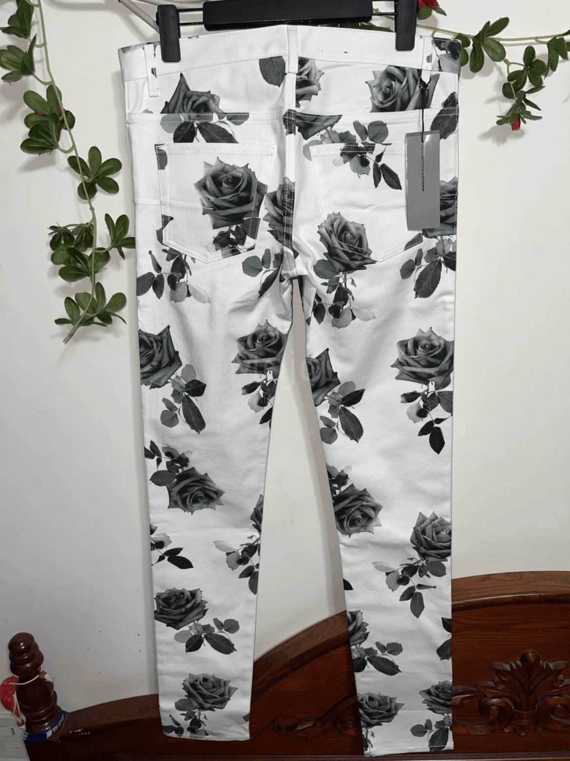 Dior Dior Rose Pattern Denim-2508 Size US 31 - 2 Thumbnail