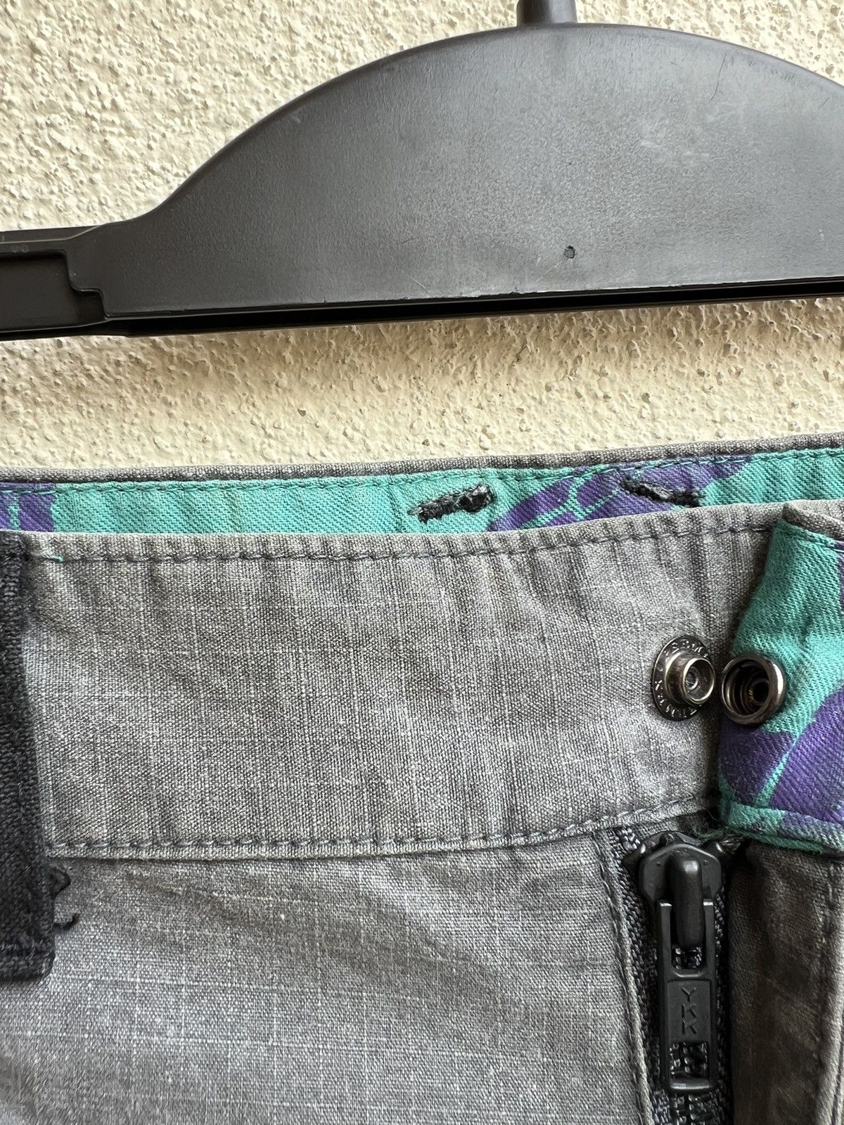 Shellac Vintage Revolver Japan Fade Grey Ripstop Baggy Cargo Trouser Size US 34 / EU 50 - 7 Thumbnail