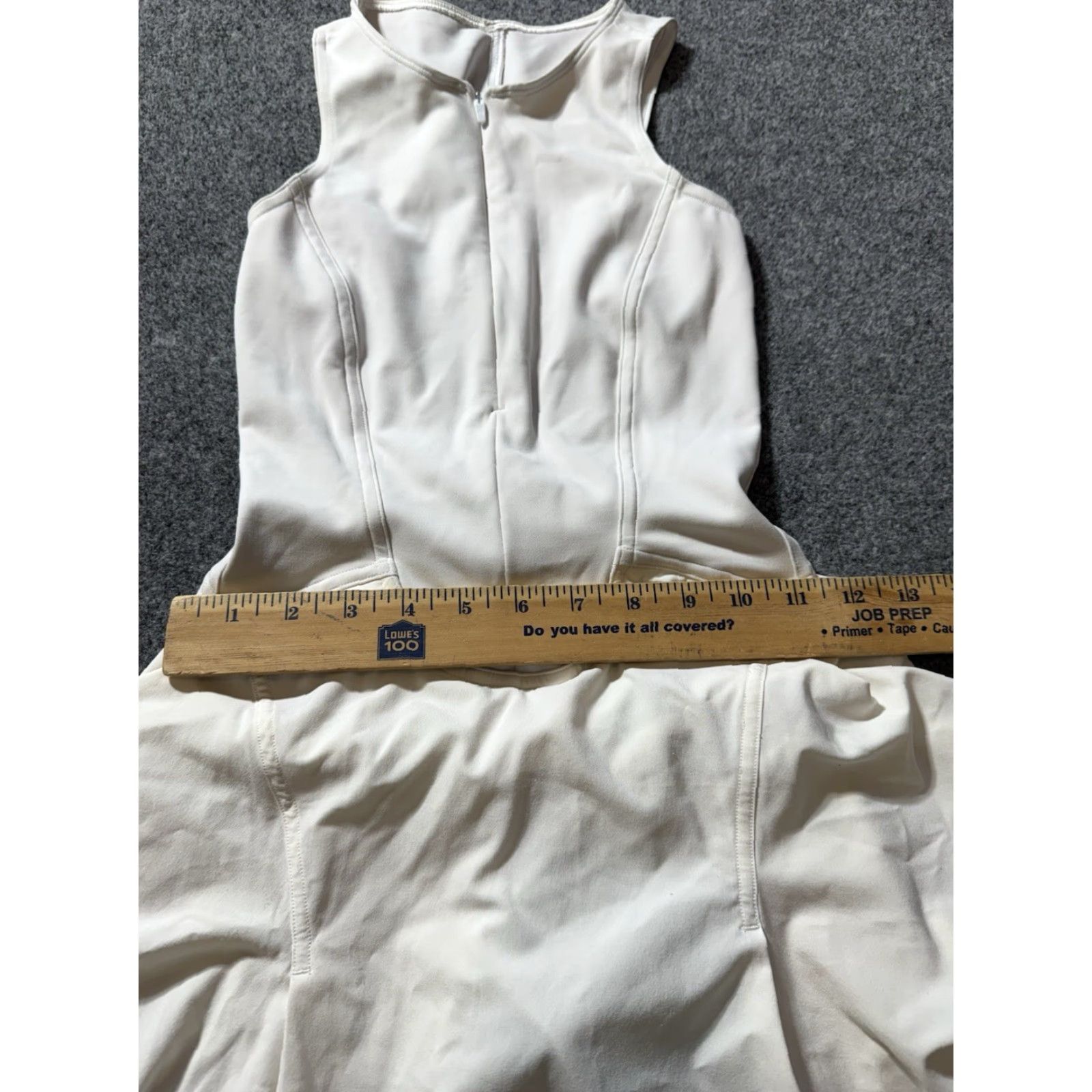 Lululemon Everlux Short-Lined Tennis Tank Top Dress White Size 0 Women Dress  Activewear Tennis Lined