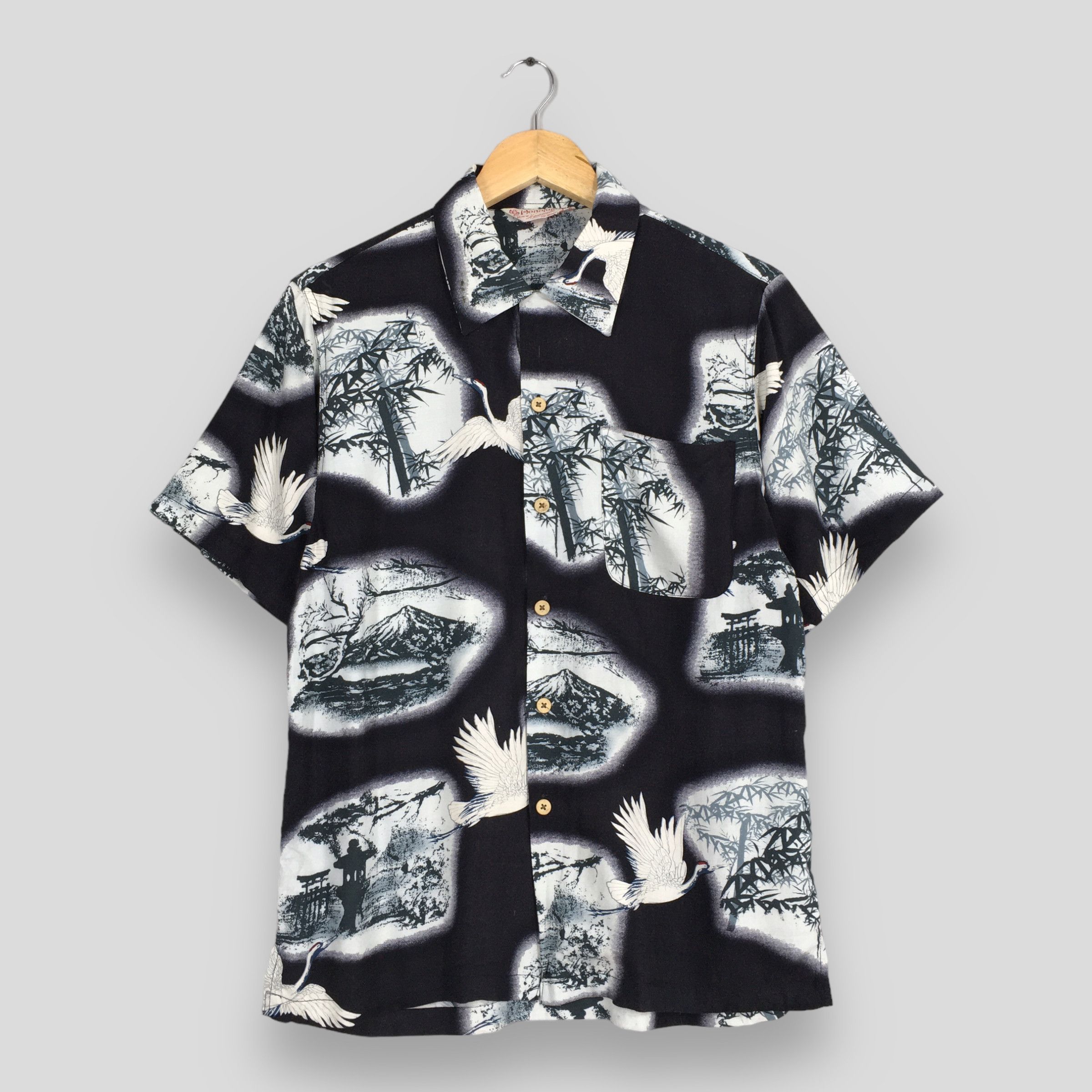 Designer × Life's a Beach Vintage 1980s Hawaiian Honolulu Bamboo Tree Shirt Medium Size US M / EU 48-50 / 2 - 1 Thumbnail