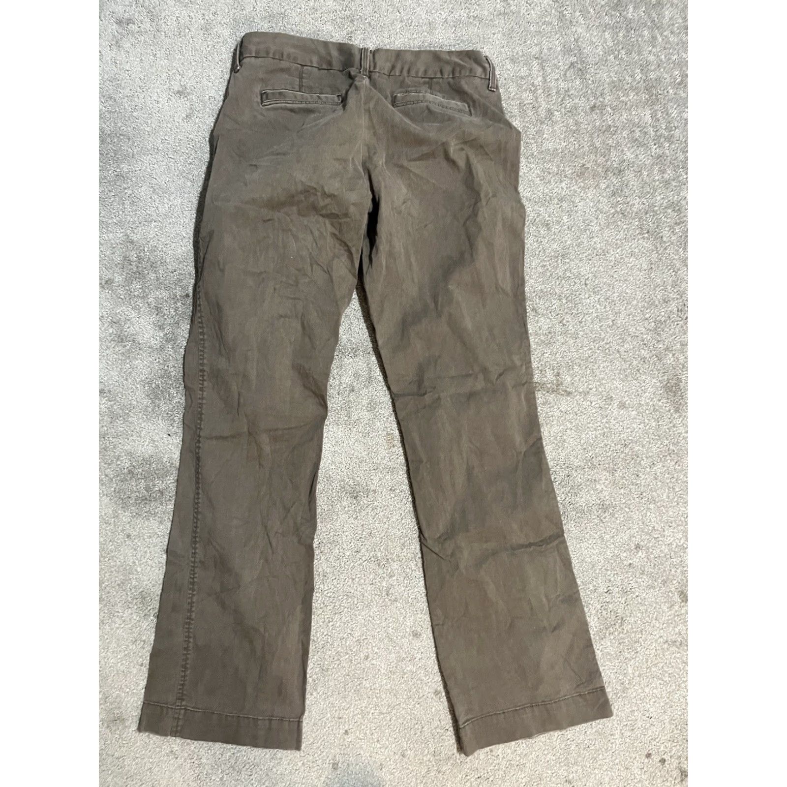 Banana Republic Banana Republic Pants Chino Womens Regular 4 Brown Twill Front Flat Girlfriend Authentic 98% Cotton 2% Spandex Size 27" / US 4 / IT 40 - 3 Thumbnail