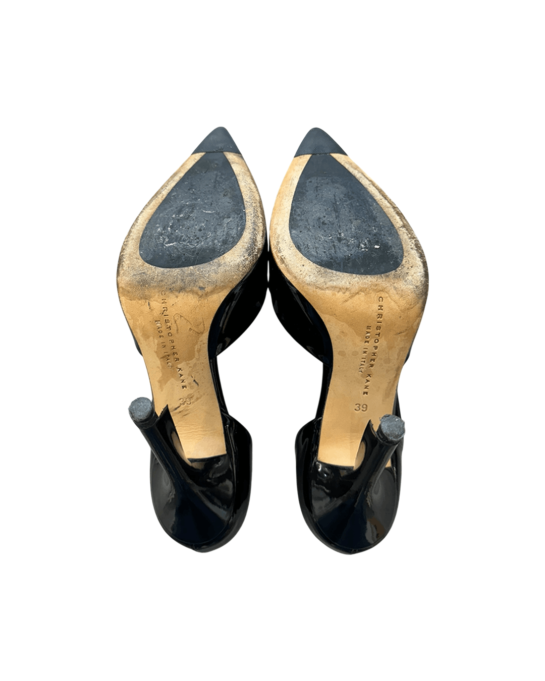 Christopher Kane Christopher Kane Patent Art Deco Pointed Toe High Heel Size US 9 / IT 39 - 7 Thumbnail