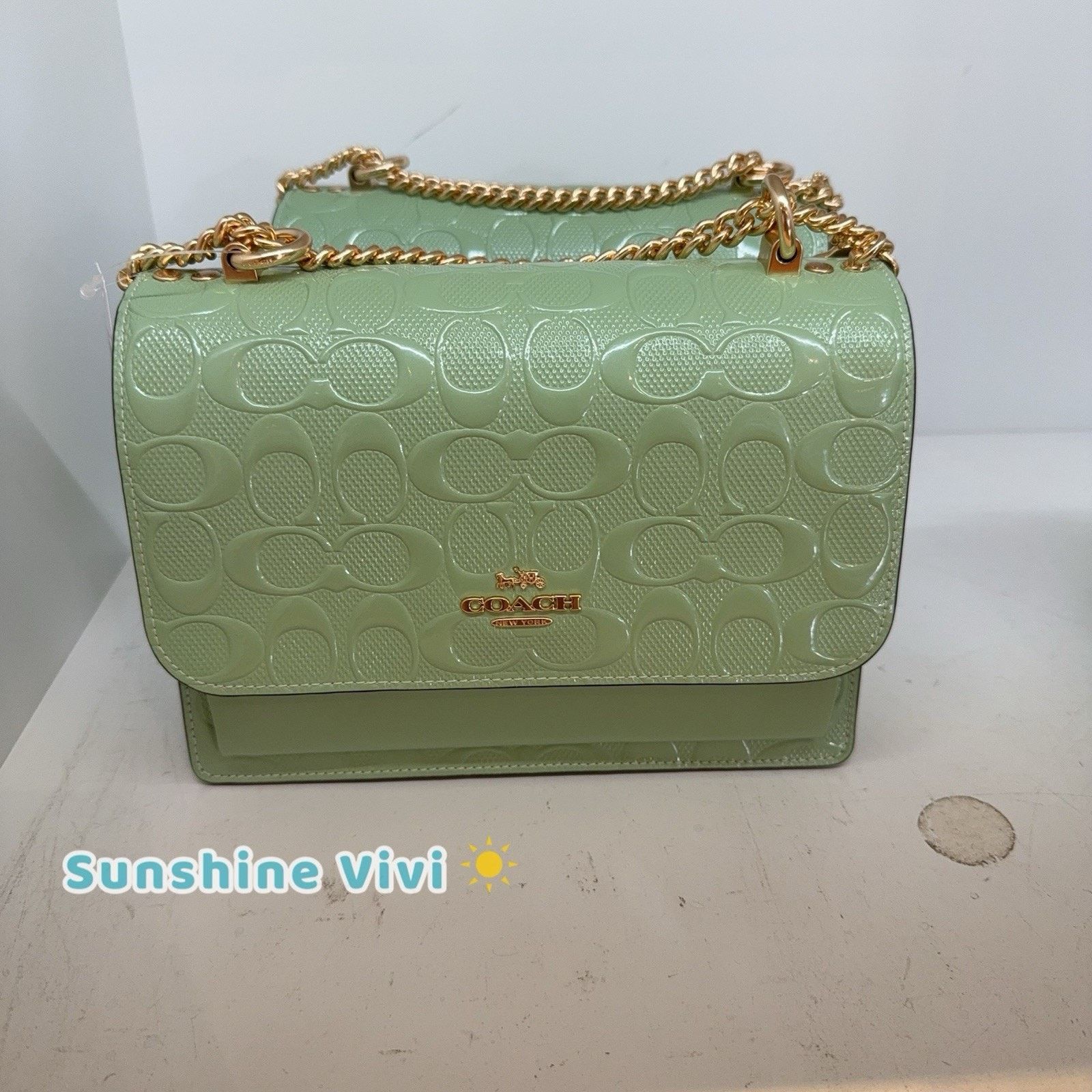 Coach NWT Coach Klare Crossbody Bag Leather CDA97 IM/PALE GREEN Size ONE SIZE - 1 Thumbnail