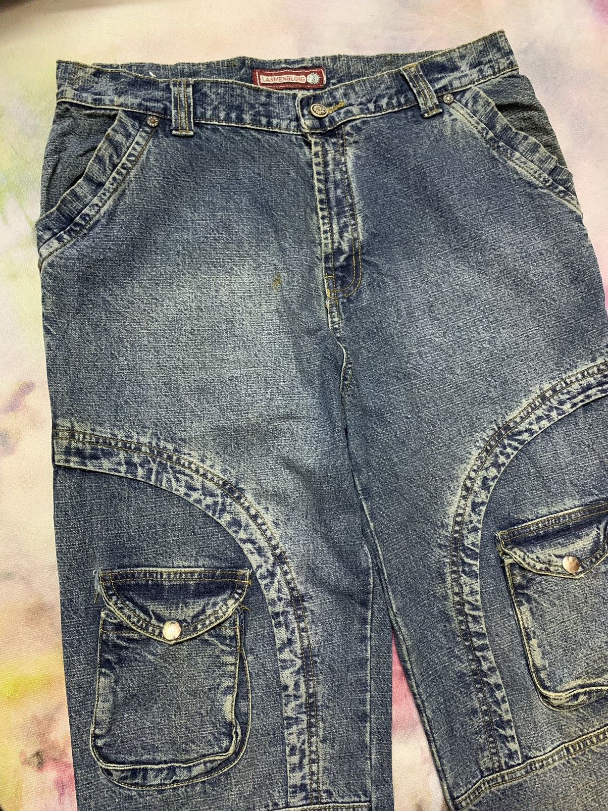 Hysteric Glamour Flare Japanese Brand LANMENGLONG Washed Denim Loose Size US 32 / EU 48 - 6 Thumbnail