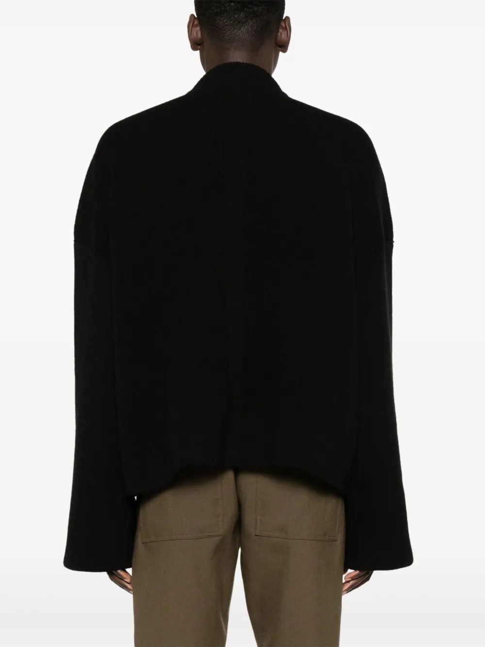 Rick Owens o1y0126 Crewneck Sweater in Black/White Size XS / US 0-2 / IT 36-38 - 4 Thumbnail