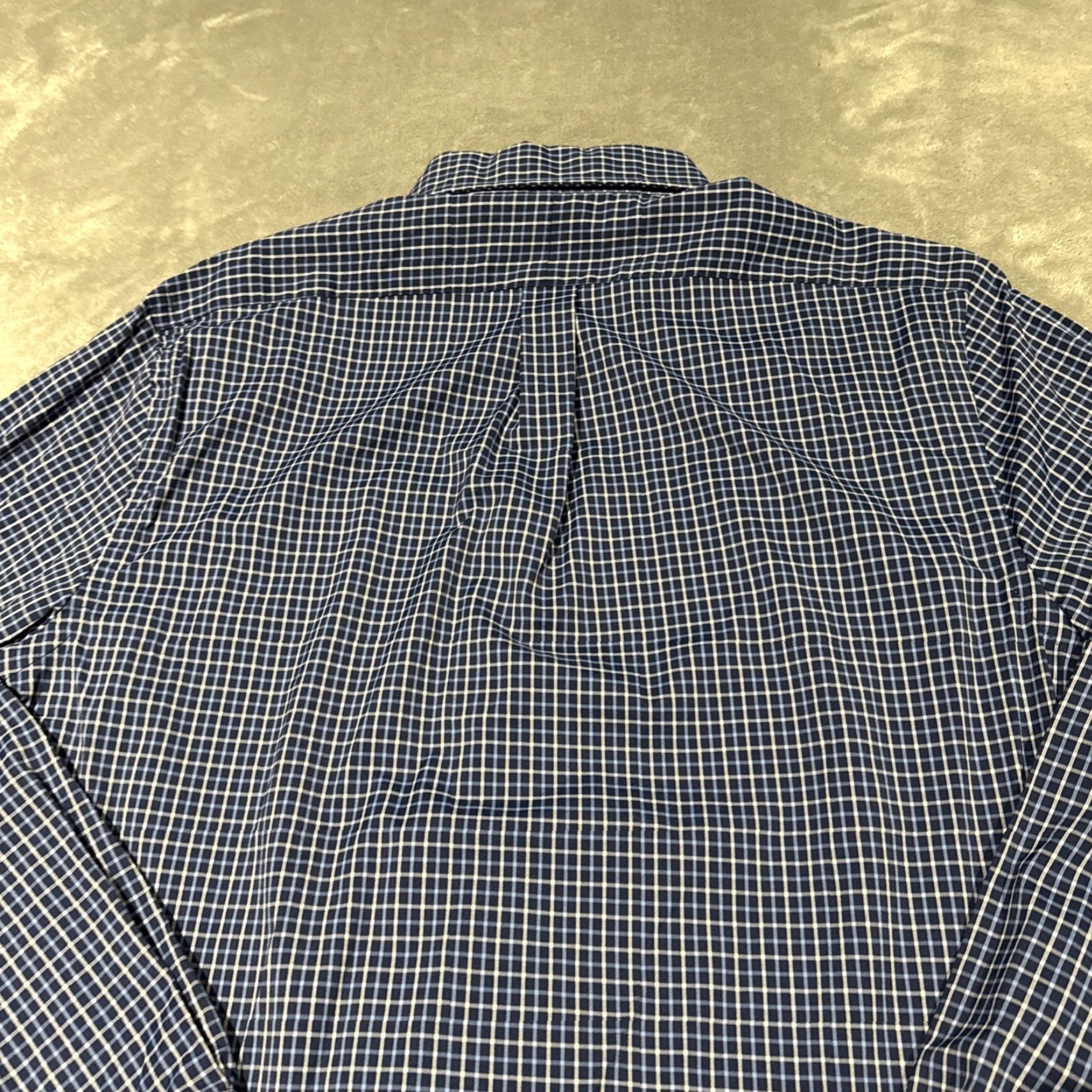 Ralph Lauren Ralph Lauren Performance Shirt Mens Large Blue Plaid Long Sleeve Button Slim Fit Size US L / EU 52-54 / 3 - 7 Thumbnail