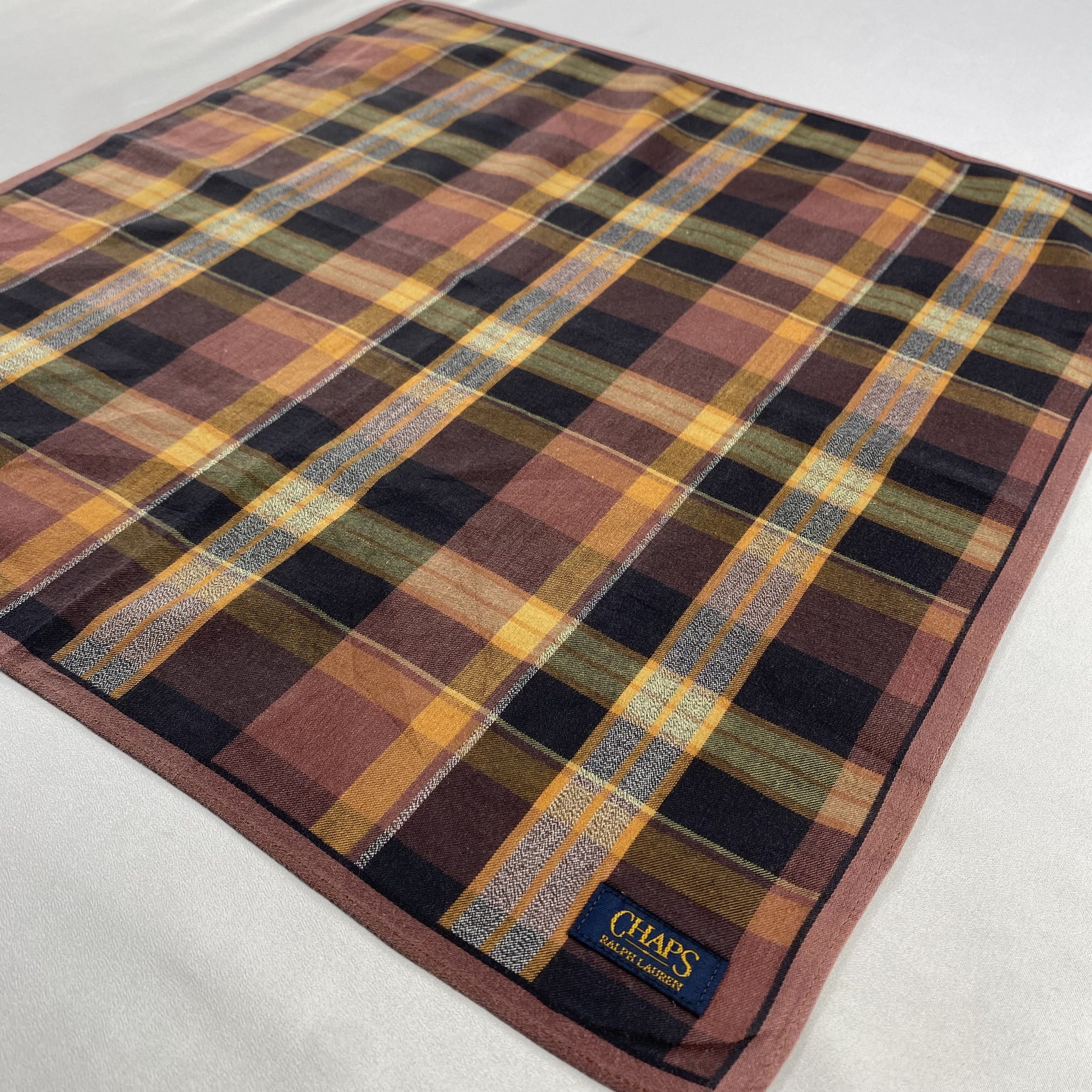 Chaps Ralph Lauren × Vintage Chaps Ralph Lauren Bandana/ Handkerchief / Neckerchief-P976 Size ONE SIZE - 2 Thumbnail