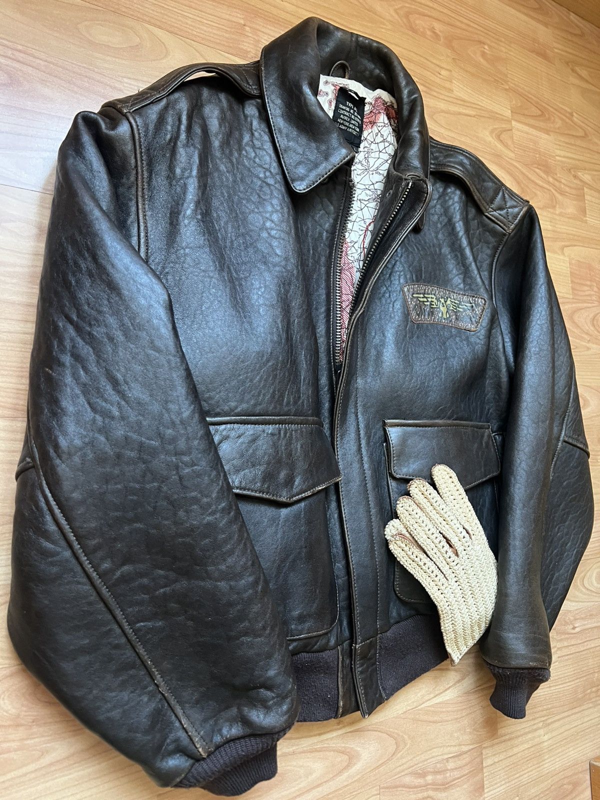 Avirex Avirex Flight Jacket Leather Glenn Miller’s Design Vintage Size US L / EU 52-54 / 3 - 8 Thumbnail