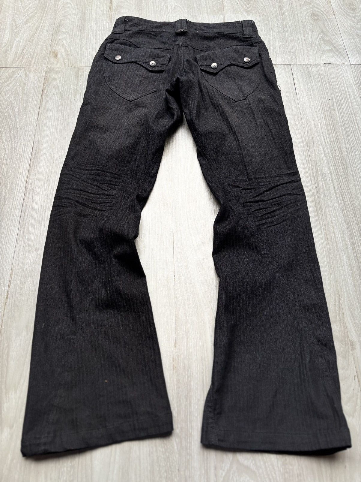 Japanese Brand MK michel klein CO tribal flare jeans Size US 28 / EU 44 - 6 Thumbnail