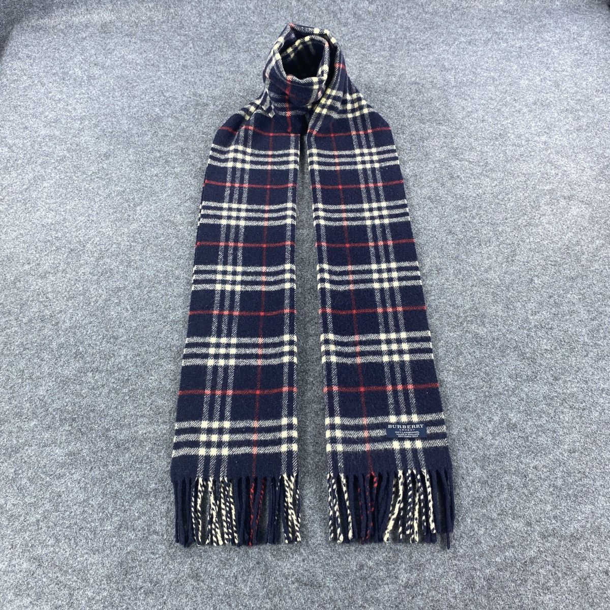 Burberry × Vintage Burberry Scarf # D673 # Muffler # Neckwear # Nova Check Size ONE SIZE - 1 Thumbnail