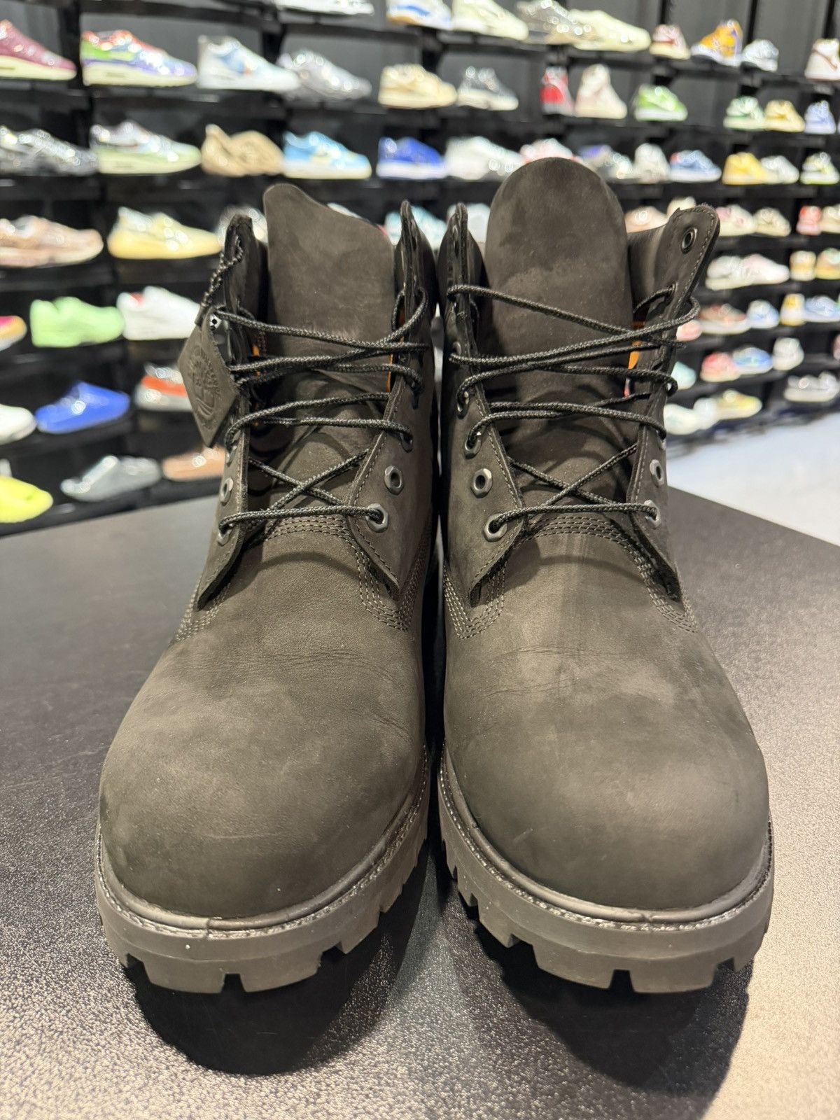 Timberland Size 12 - Timberland 6" Boot Black Nubuck Premium Size US 12 / EU 45 - 2 Thumbnail