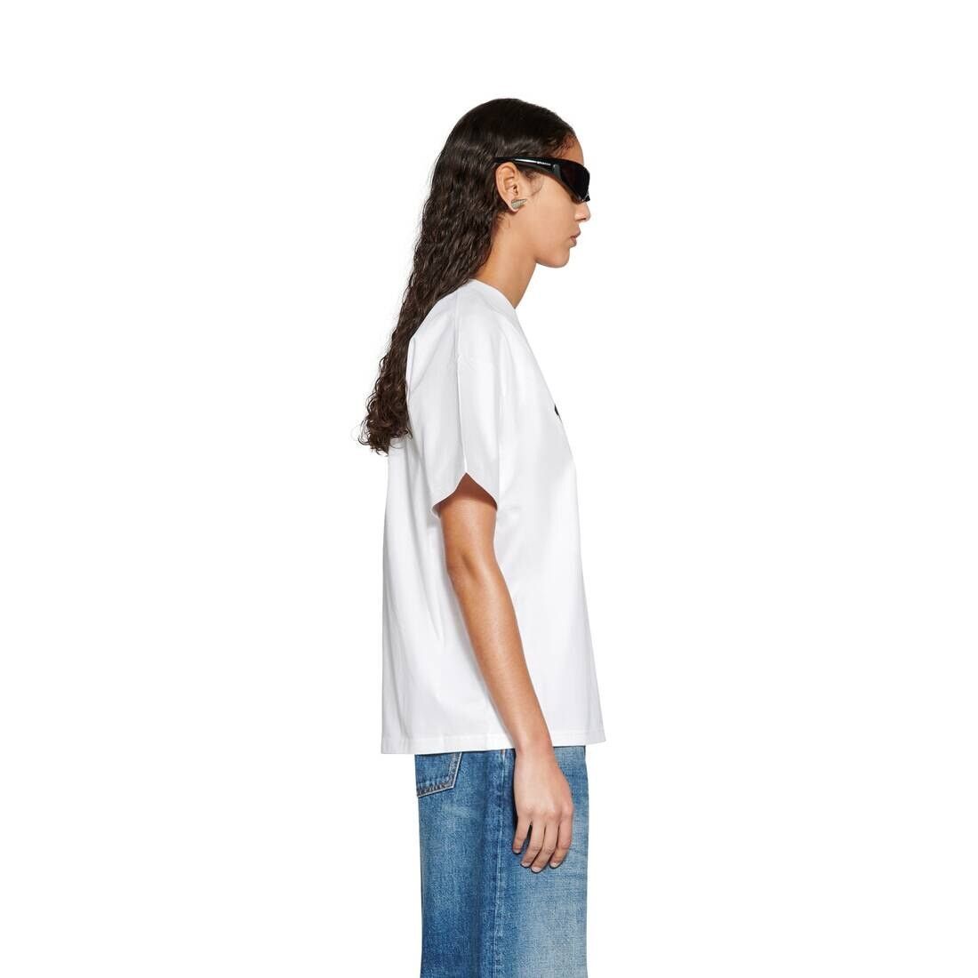 Balenciaga o1mt1gz0724 Cities Paris T-Shirt Medium Fit in White Size S / US 4 / IT 40 - 3 Thumbnail