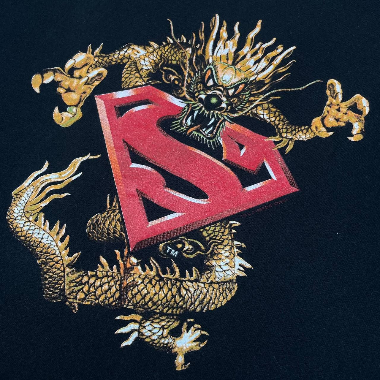Vintage Vintage 1999 Superman Japanese Dragon T-shirt Movie Warner Size US M / EU 48-50 / 2 - 7 Thumbnail