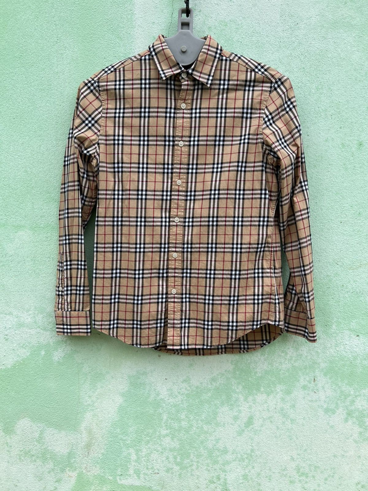 Burberry Burberry Somerton Nova Check Long Sleeve Shirt Men's Small Size US M / EU 48-50 / 2 - 3 Thumbnail
