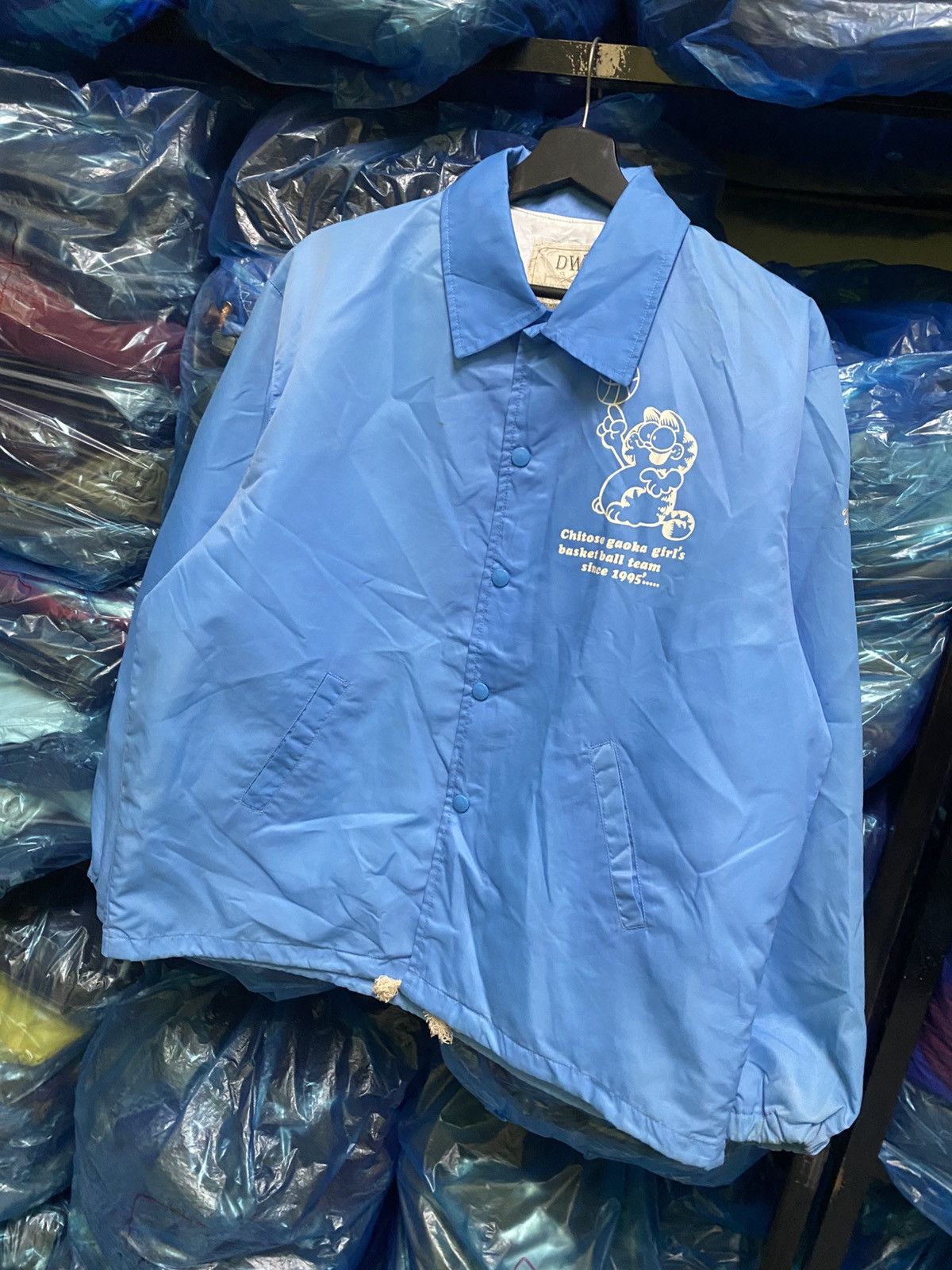Other VINTAGE GARFIELD BASKETBALL NYLON COACH JACKET Size US S / EU 44-46 / 1 - 2 Thumbnail