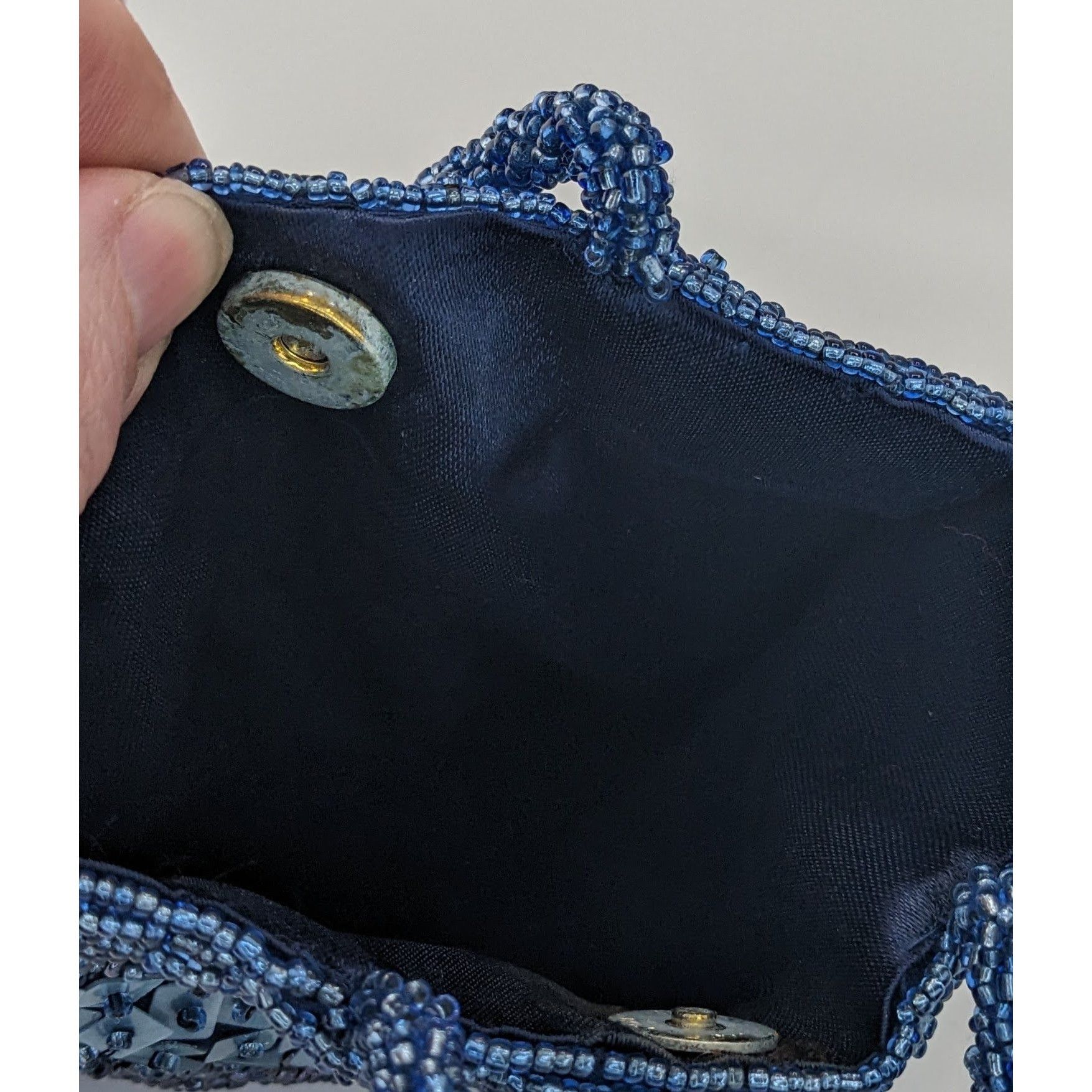 Other Hand-Beaded Blue Shoulder Bag By Giuliana Michelotti With Sn Size ONE SIZE - 8 Thumbnail