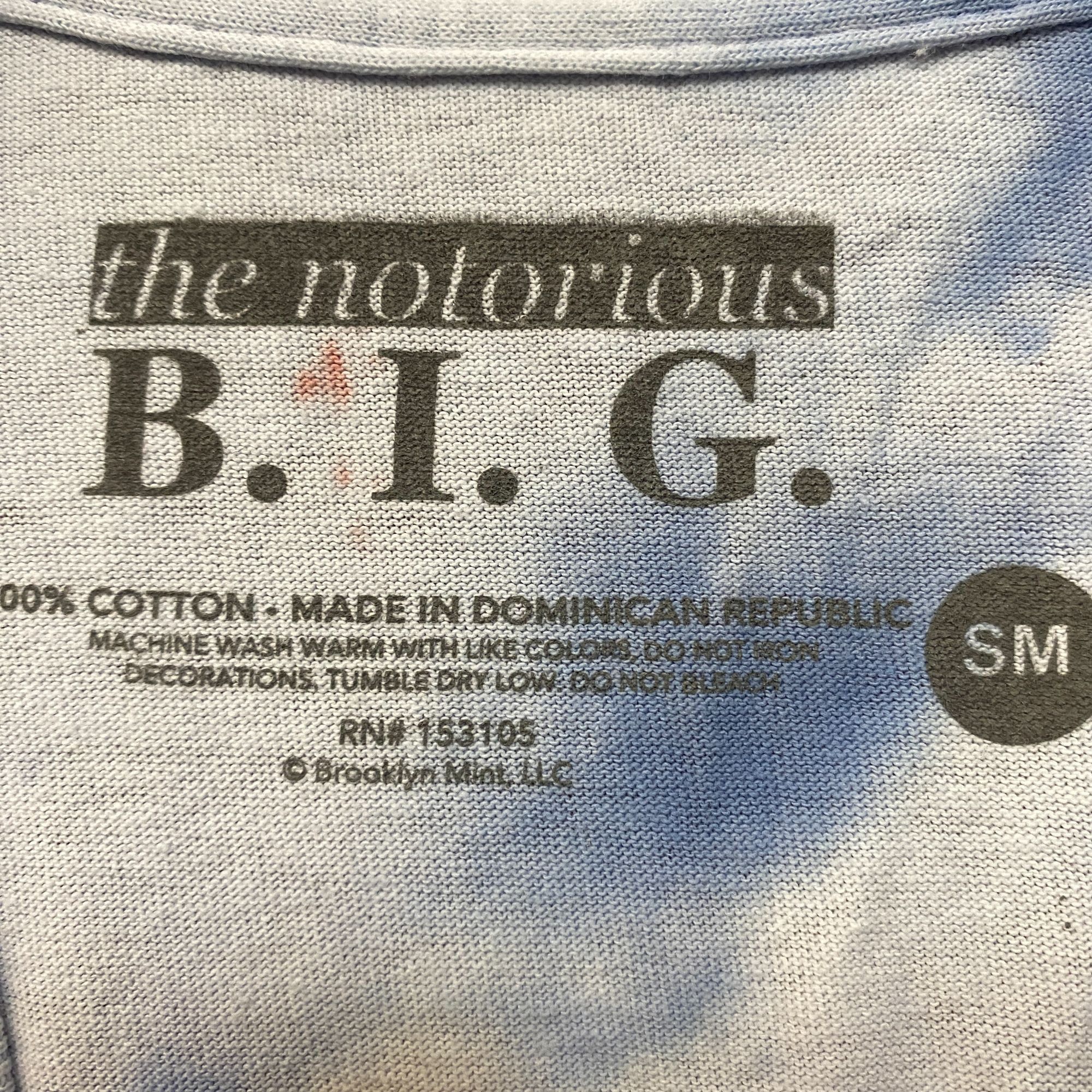 Rap Tees Biggie Smalls Born Again Art The Notorious BIG Rap Tie Dye S Size US S / EU 44-46 / 1 - 4 Thumbnail