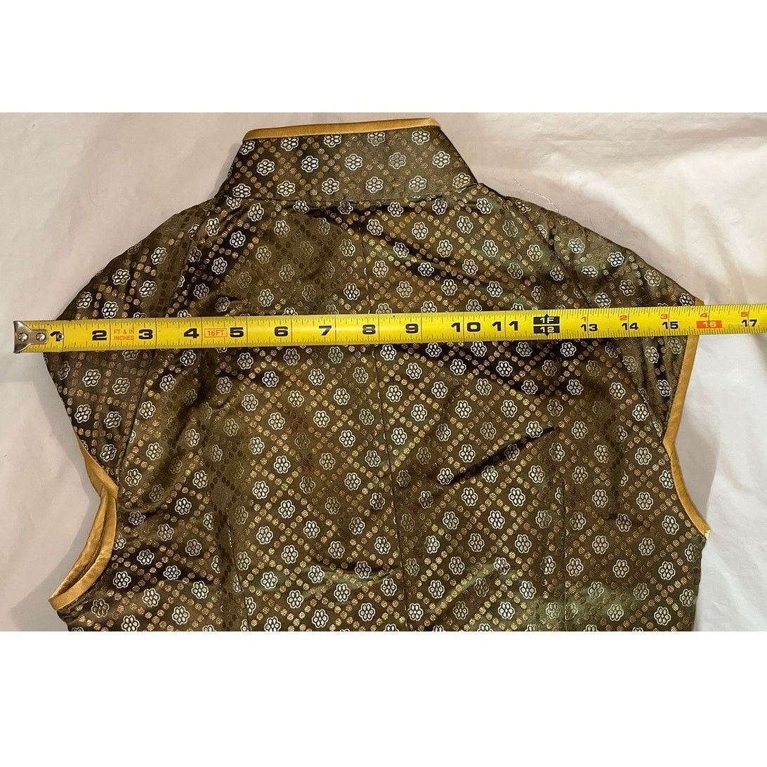 Other Rimless | Deep Green Jacquard Cheongsam Open Back Size S / US 4 / IT 40 - 7 Thumbnail