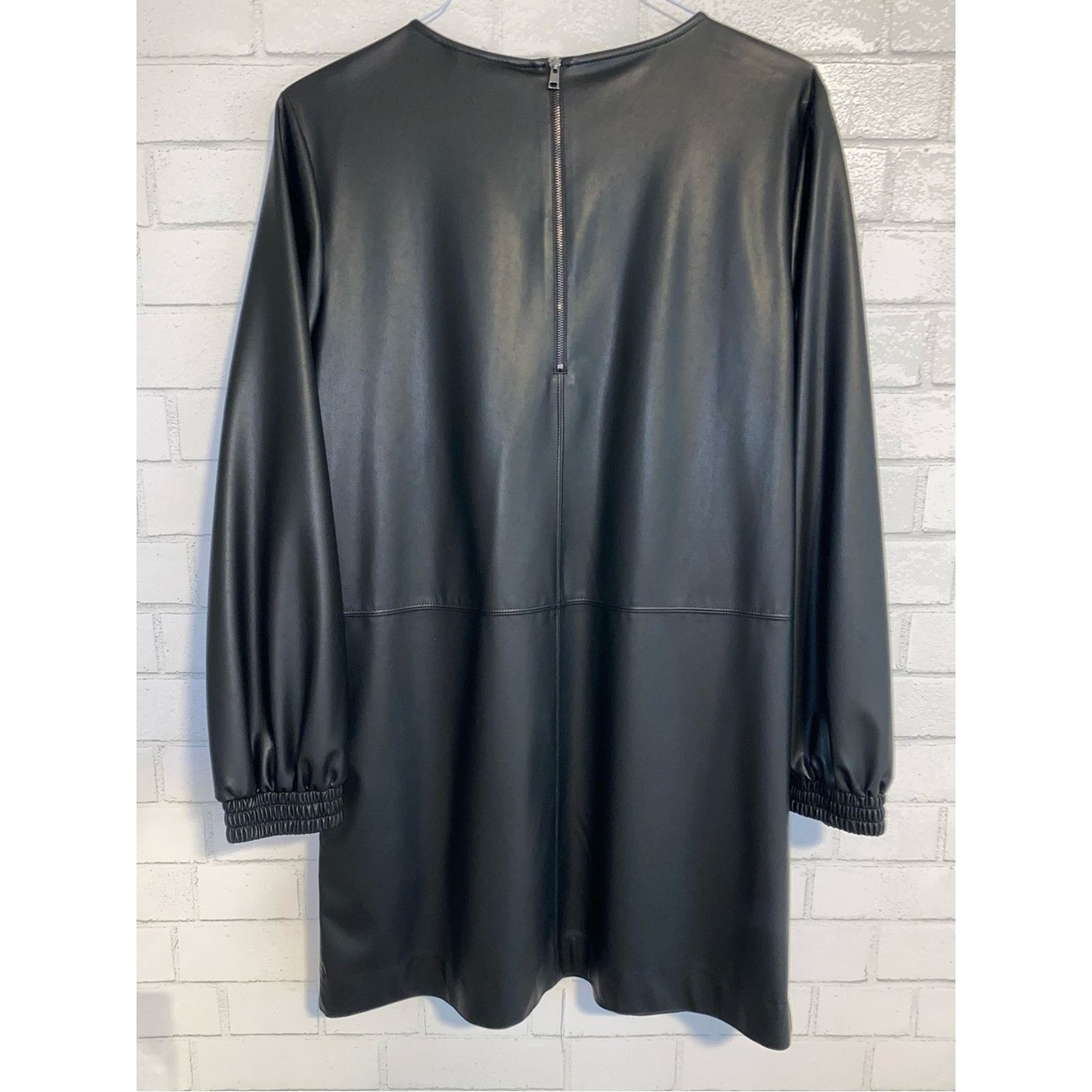 Max Mara NEW! $295 MaxMara Leisure Womens Pepe Faux Leather Dress L Size L / US 10 / IT 46 - 13 Thumbnail