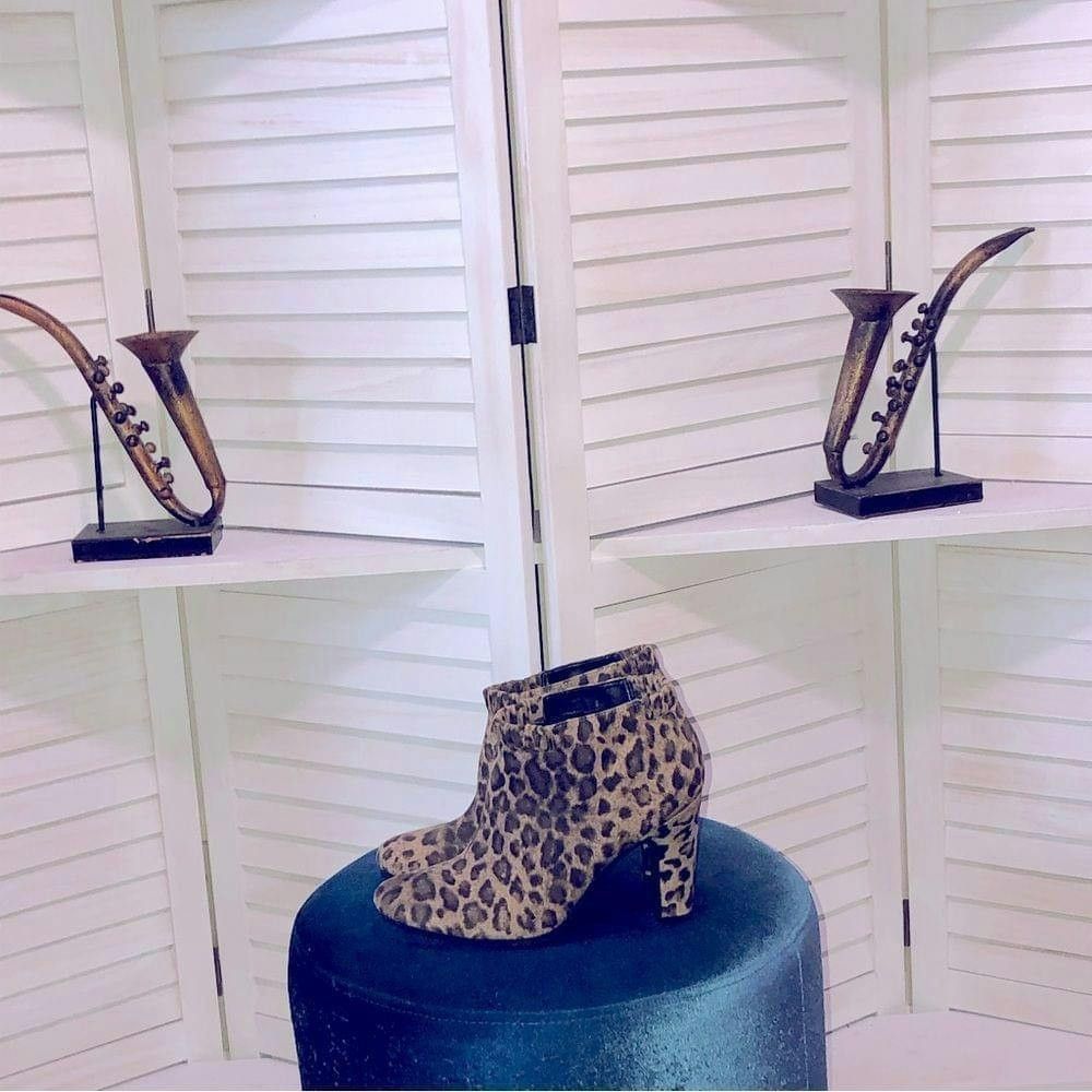 Other Sam & Libby vegan leather animal print ankle boots sz 9 Size US 9 / IT 39 - 1 Thumbnail