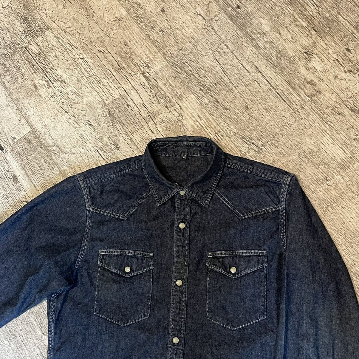 Japanese Brand × Muji Muji Denim jacket jeans streetwear y2k rare vintage Size US XL / EU 56 / 4 - 3 Thumbnail