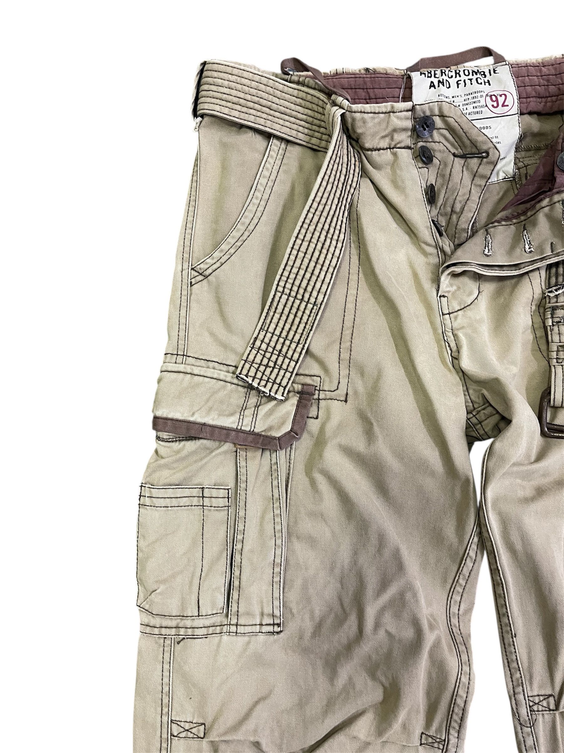Abercrombie & Fitch A&F Combat Ultra Heavy Cargo Beige Size XL Size US 36 / EU 52 - 2 Thumbnail