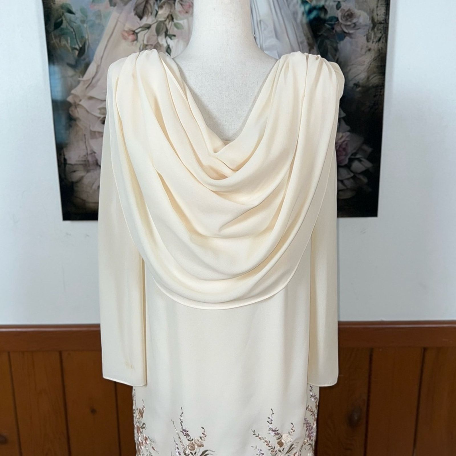 Vintage Vintage 1980s Nightworks Mother of the Bride Dress! Size M / US 6-8 / IT 42-44 - 4 Thumbnail