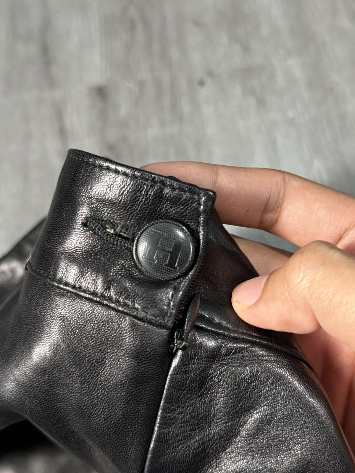 Hermes Hermes Black Leather Skirt Size 28" / US 6 / IT 42 - 7 Thumbnail