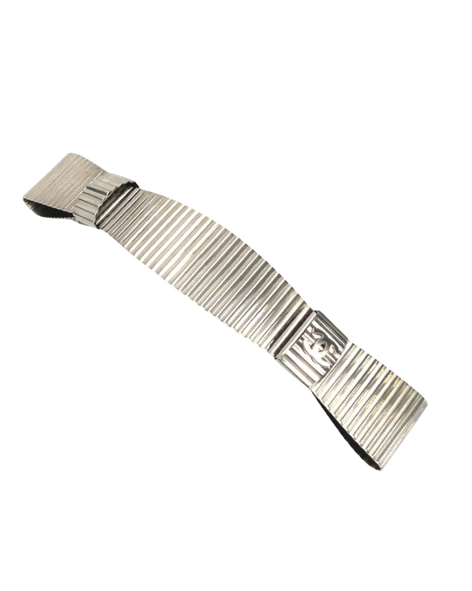 image of Chanel Silver Metal Barrette, Women's