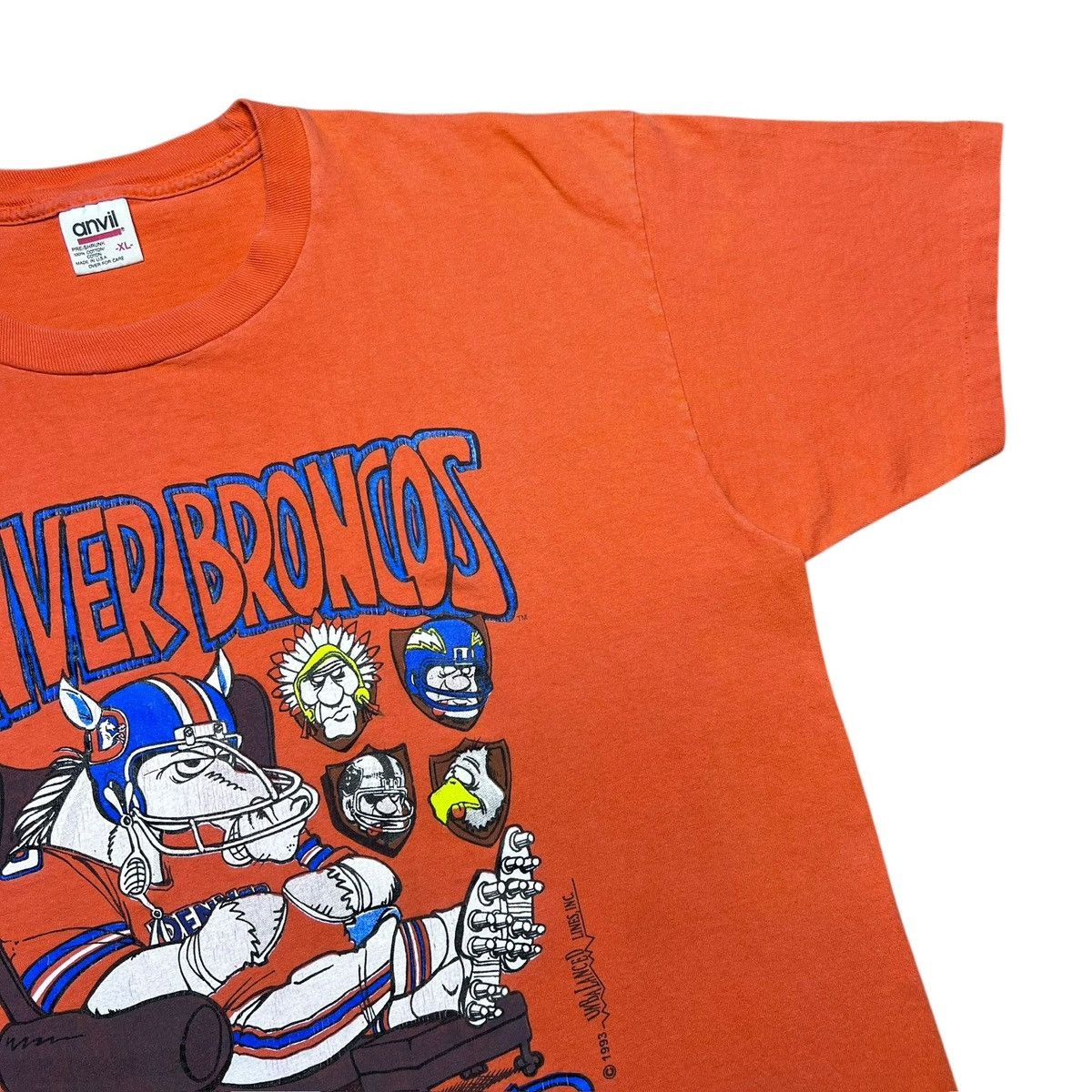 NFL Vintage 1993 NFL Denver Broncos Hunt Club Graphic T-Shirt Size US XL / EU 56 / 4 - 6 Thumbnail