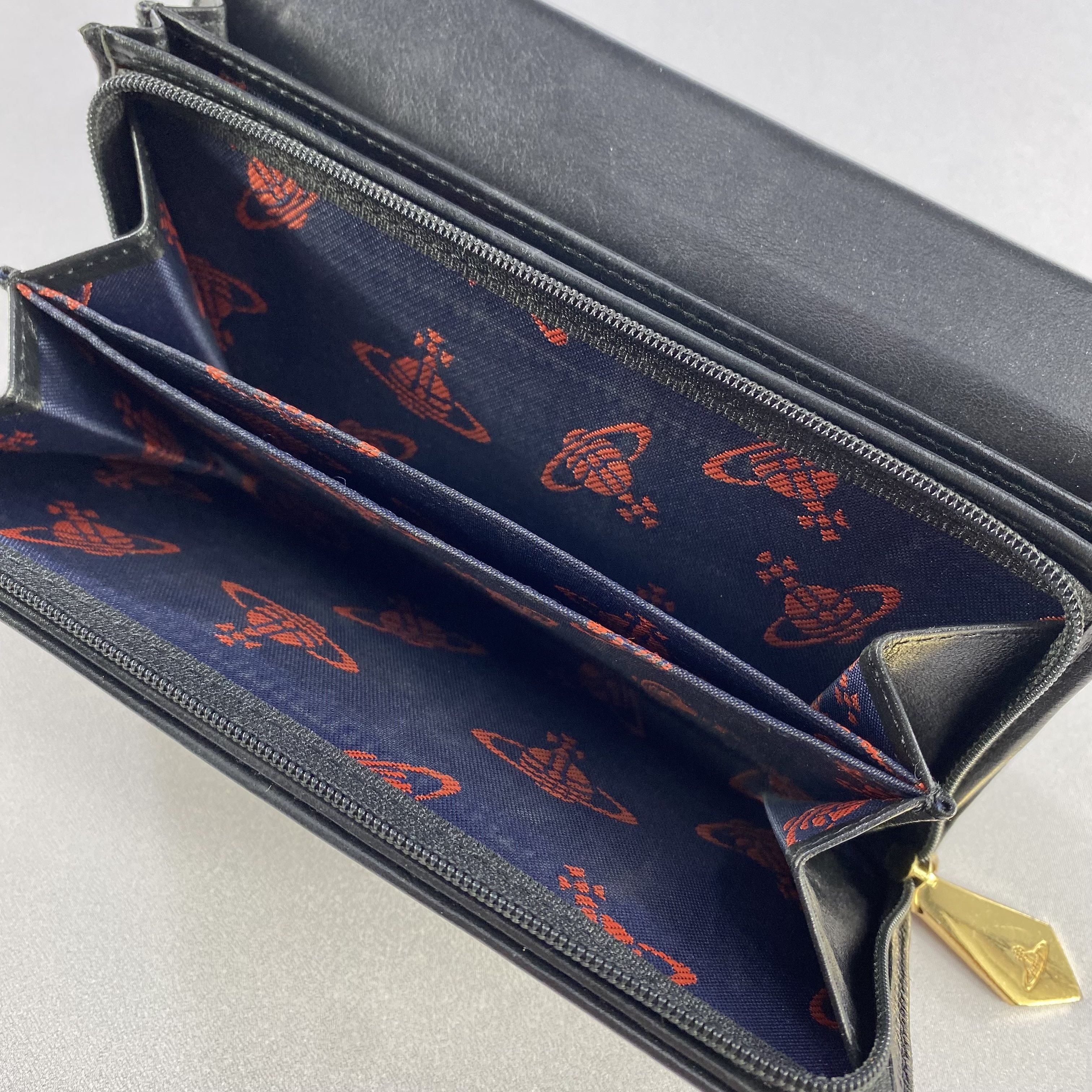 Vivienne Westwood Vivienne Westwood Wallet Orb Bifold Long Wallet Leather Size ONE SIZE - 8 Thumbnail
