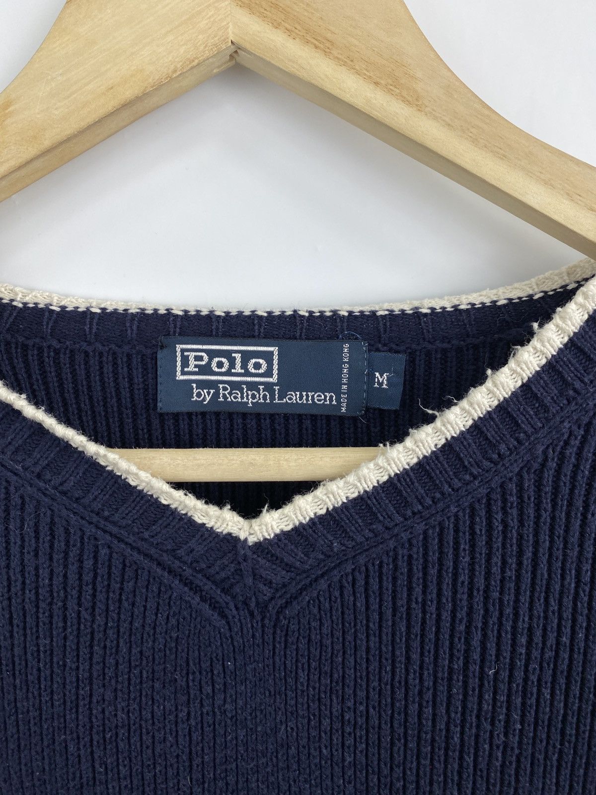 Polo Ralph Lauren 🇺🇸 Vintage 90s Ralph Lauren Knitted Sweater Rare Retro Aran Size US L / EU 52-54 / 3 - 5 Thumbnail