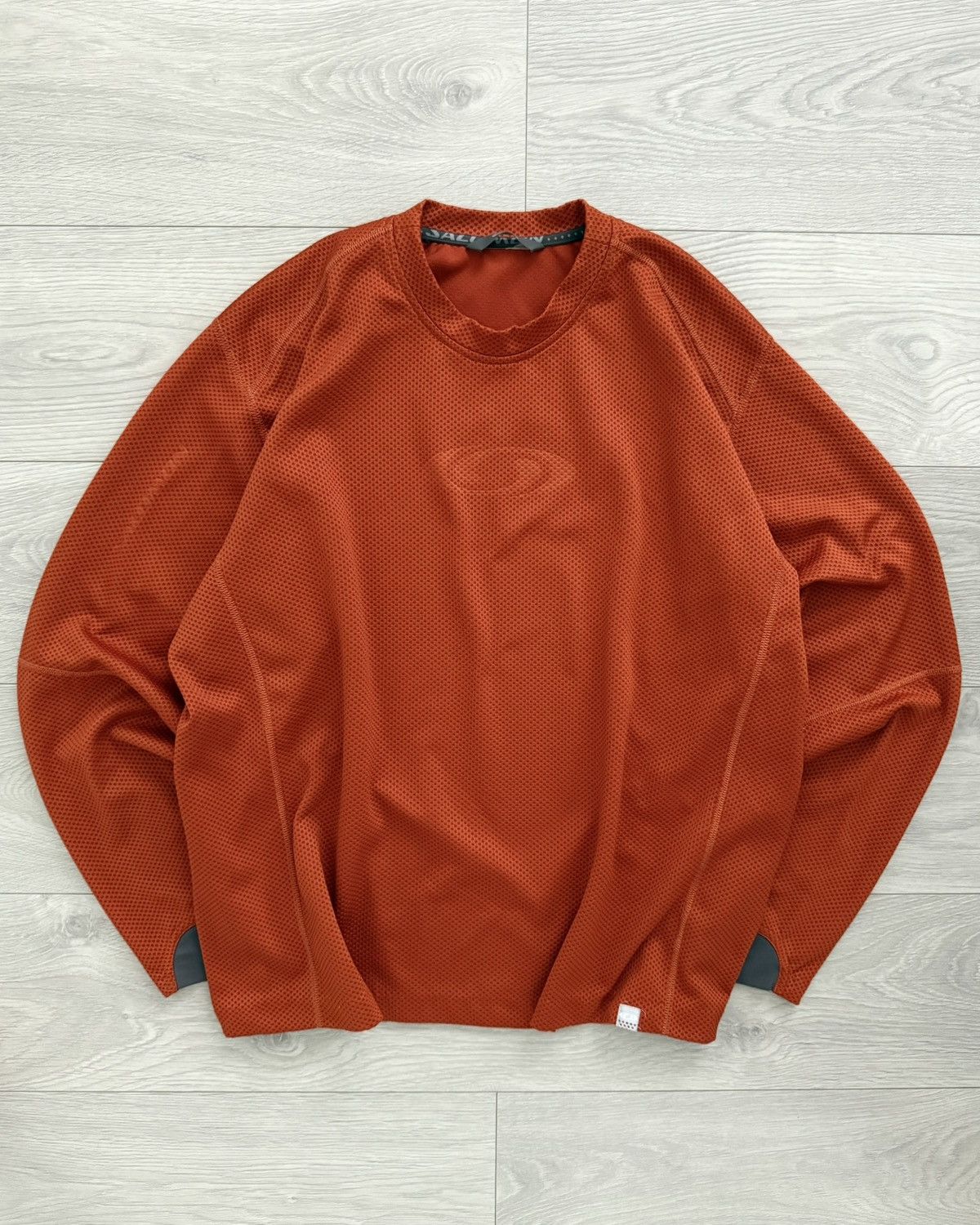 Salomon Salomon 00s Moto Mesh Orange Technical Long Sleeve Size US XL / EU 56 / 4 - 1 Thumbnail
