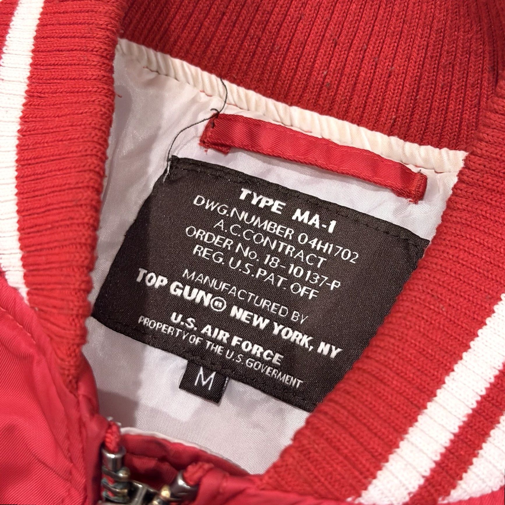 Vintage VINTAGE Unbranded Jacket MA-1 Bomber Coat Mens M Red USAF 80s 90s Top Gun Flight Aviator Jacket Coat Mens Size US M / EU 48-50 / 2 - 3 Thumbnail