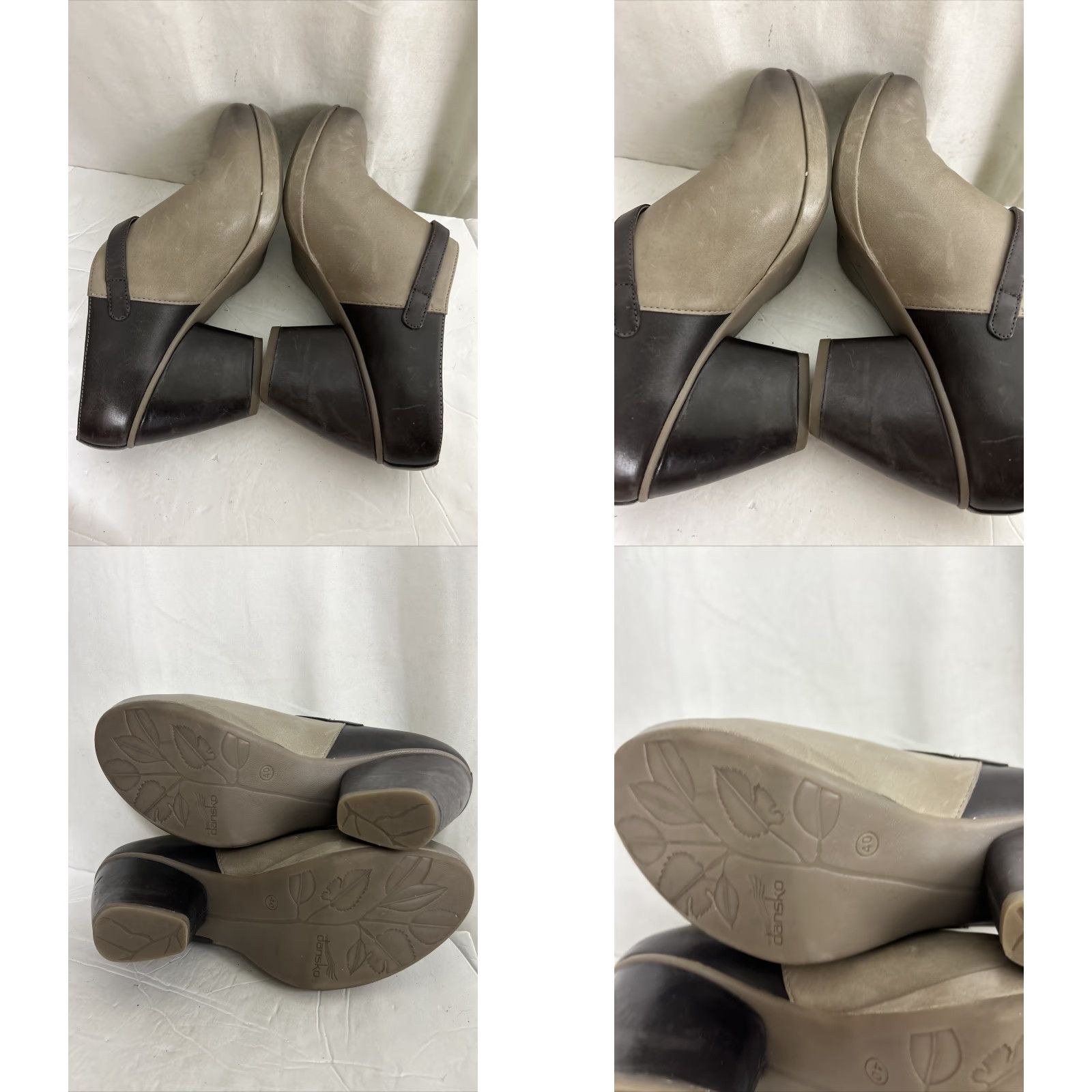 Dansko Dansko Malissa Leather Women's Mule Bootie Slip On Casual High Heel Stone Burnished Calf 40 US 9.5-10 Womens Medium Width Leather Breathable Cushioned Size ONE SIZE - 10 Thumbnail