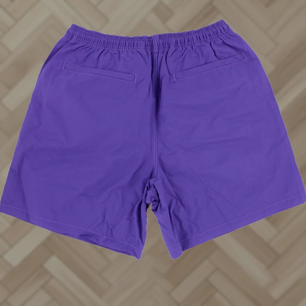 Brain Dead Brain Dead Main Kicker Shorts, Men's Adjustable Waterproof Shorts, Purple S, Nylon, Pocket, Lightweight, Relaxed Fit, 6" Inseam, Blue? Size US 29 - 1 Thumbnail