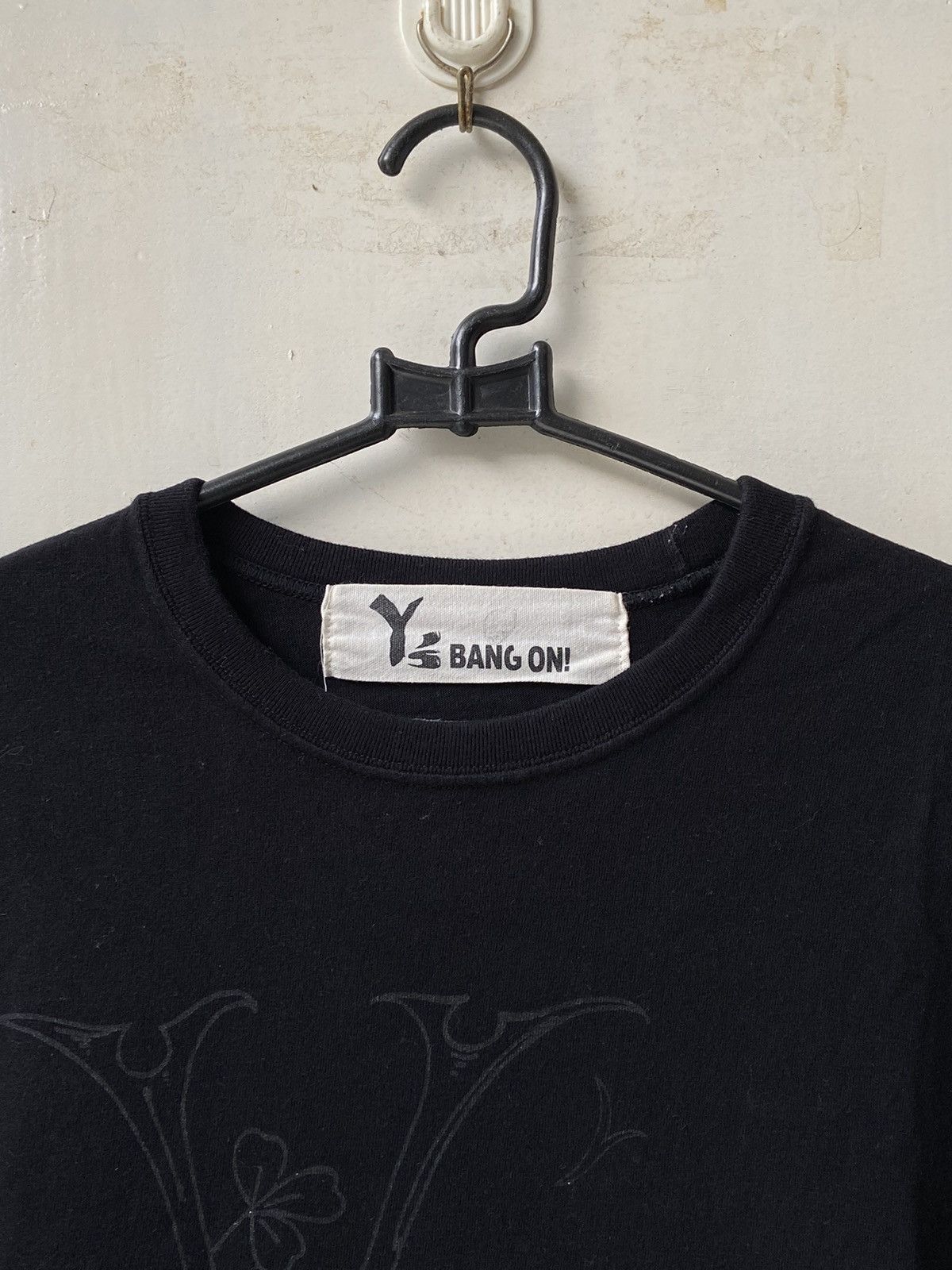 Yohji Yamamoto Y’S BANG ON! Black Logo T-Shirt Size US M / EU 48-50 / 2 - 13 Thumbnail