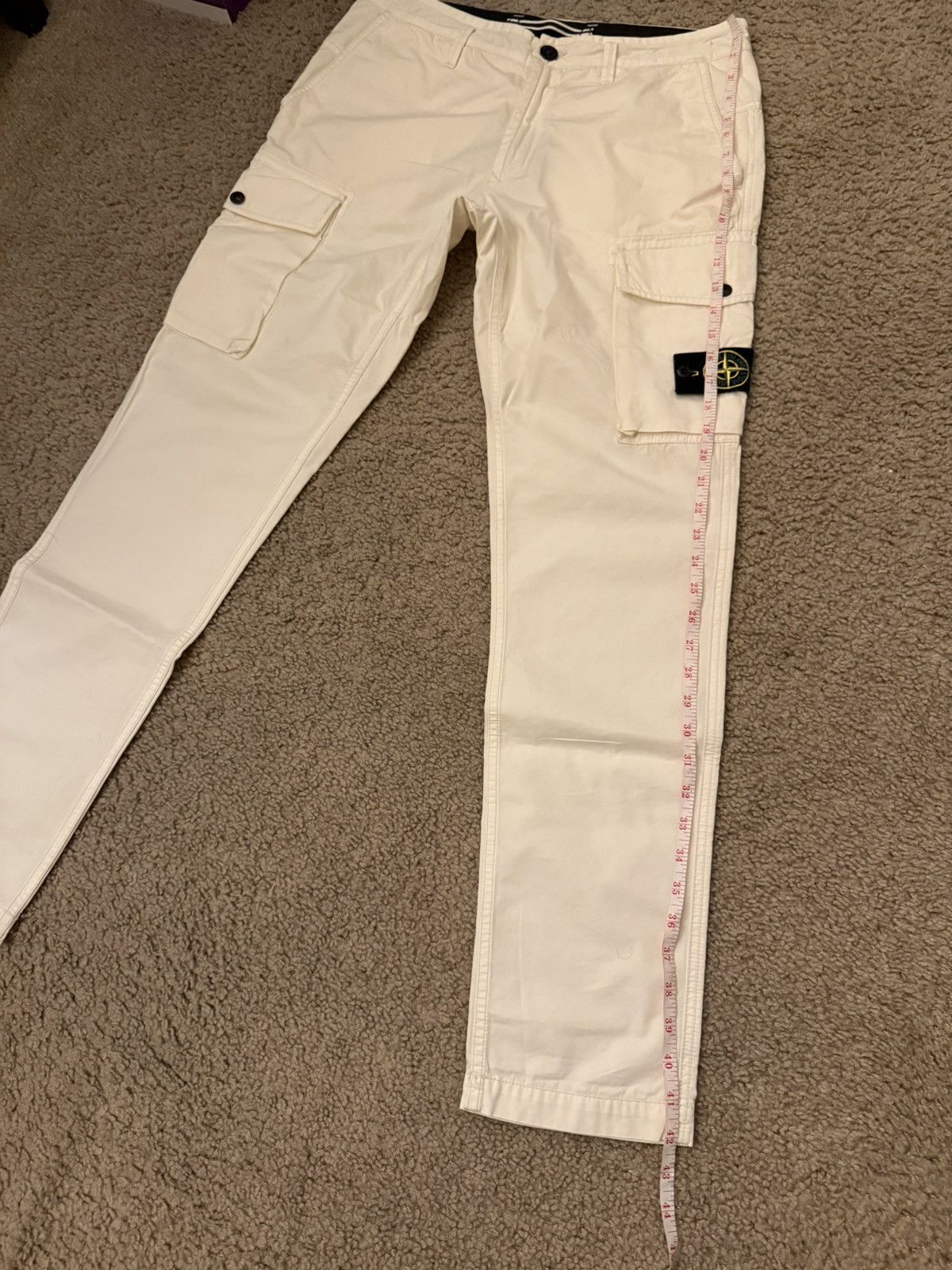 Stone Island Stone Island Re-T White Cargo Pants Size US 32 / EU 48 - 8 Thumbnail