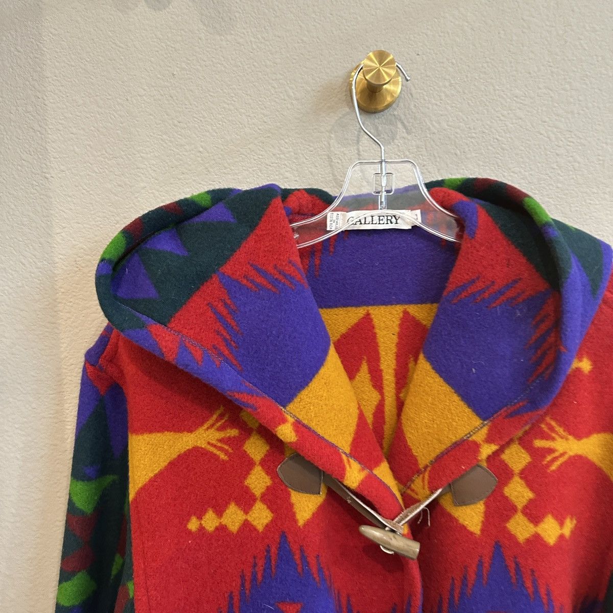 Other Gallery | L | Multi color wester motif Wool over coat car Size L / US 10 / IT 46 - 3 Thumbnail