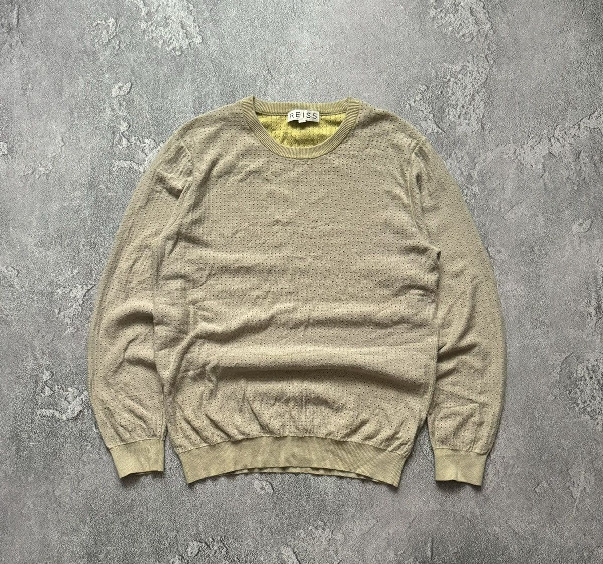 Designer × Reiss Reiss L light sweater knitwear long sleeve sweatshirt jumper Size US L / EU 52-54 / 3 - 6 Thumbnail