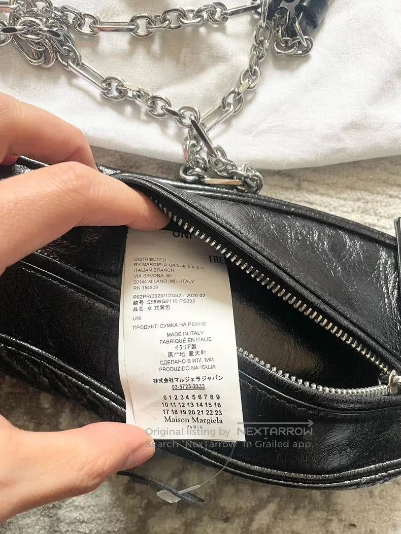 Maison Margiela black chain crossbody bag by maison margiela. Size ONE SIZE - 5 Thumbnail