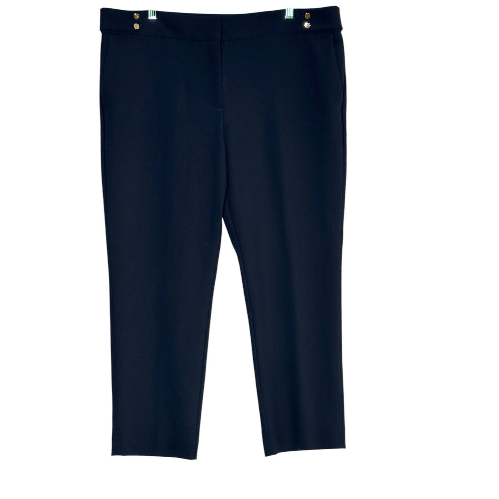 Loft LOFT blue Marissa navy blue dress trousers pants size 16P Size 40" / US 18 - 1 Thumbnail